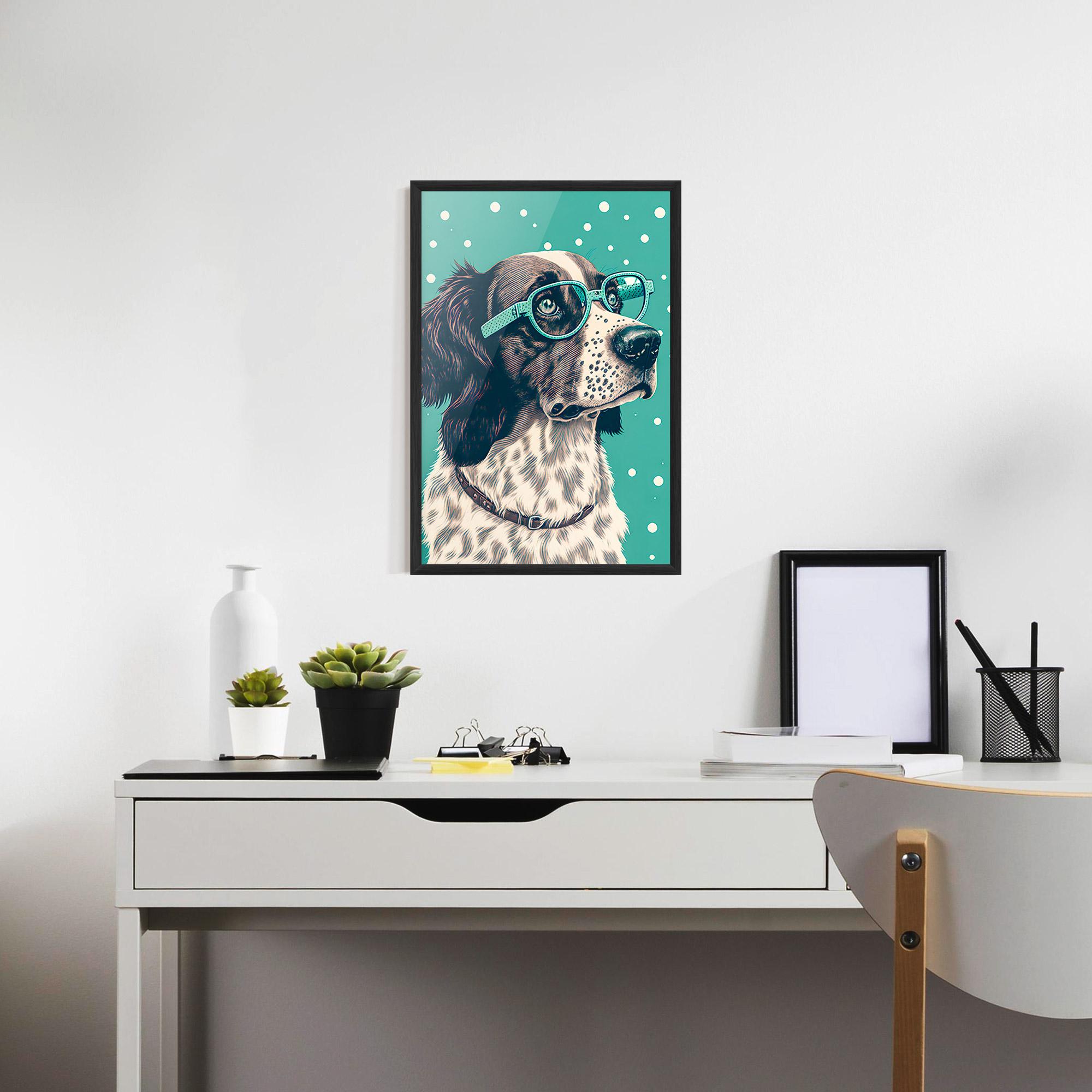 Poster Înrămat Vintage Dog mockup 7