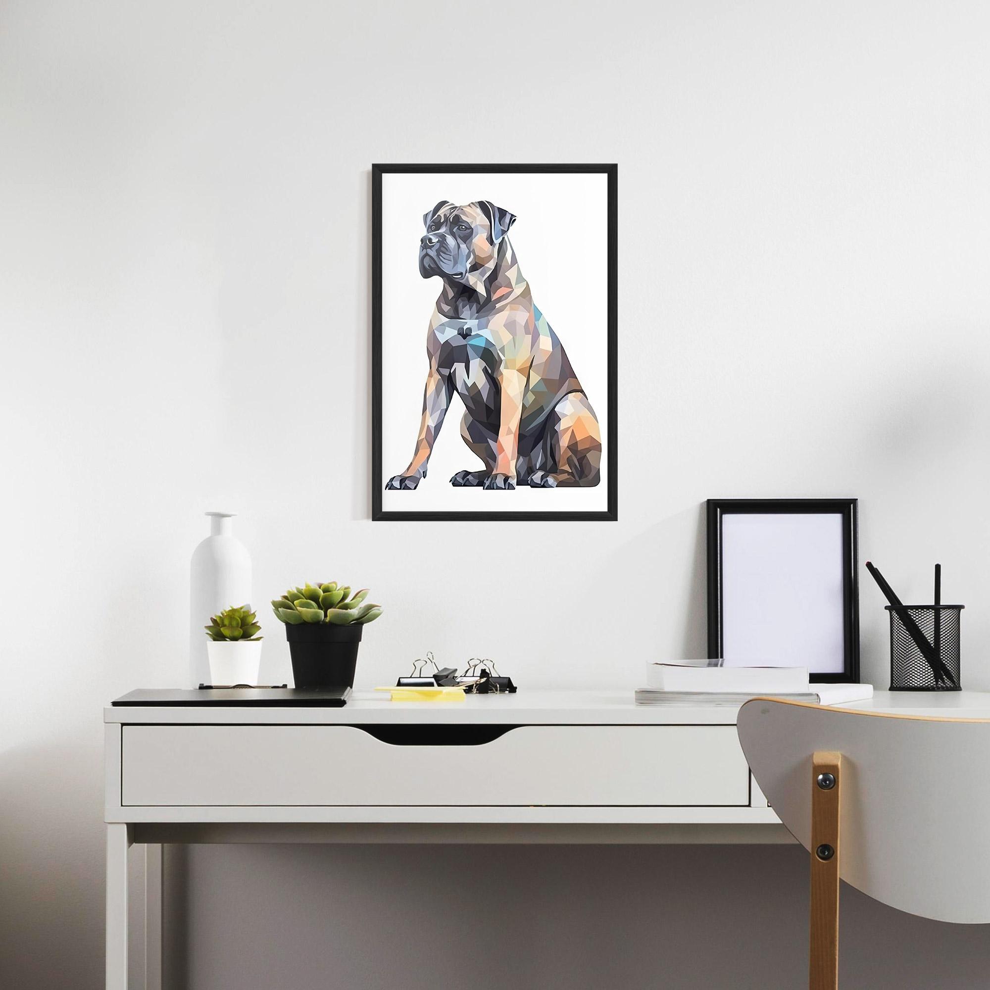 Poster Înrămat Watercolor Cane Corso mockup 7