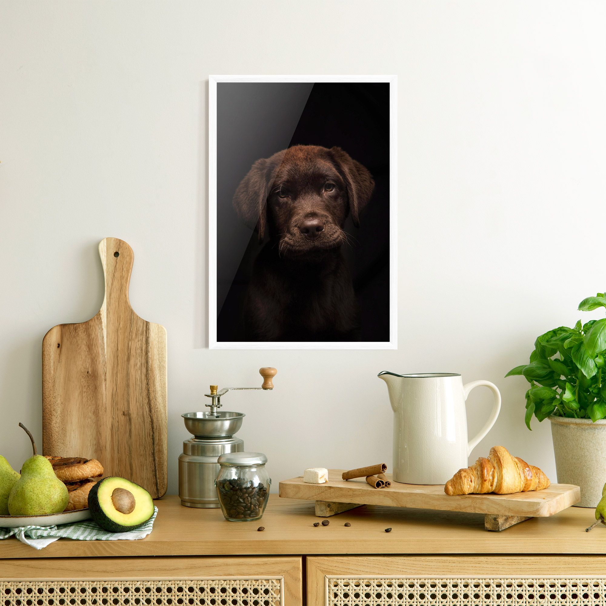 Chocolate Labrador mockup 8