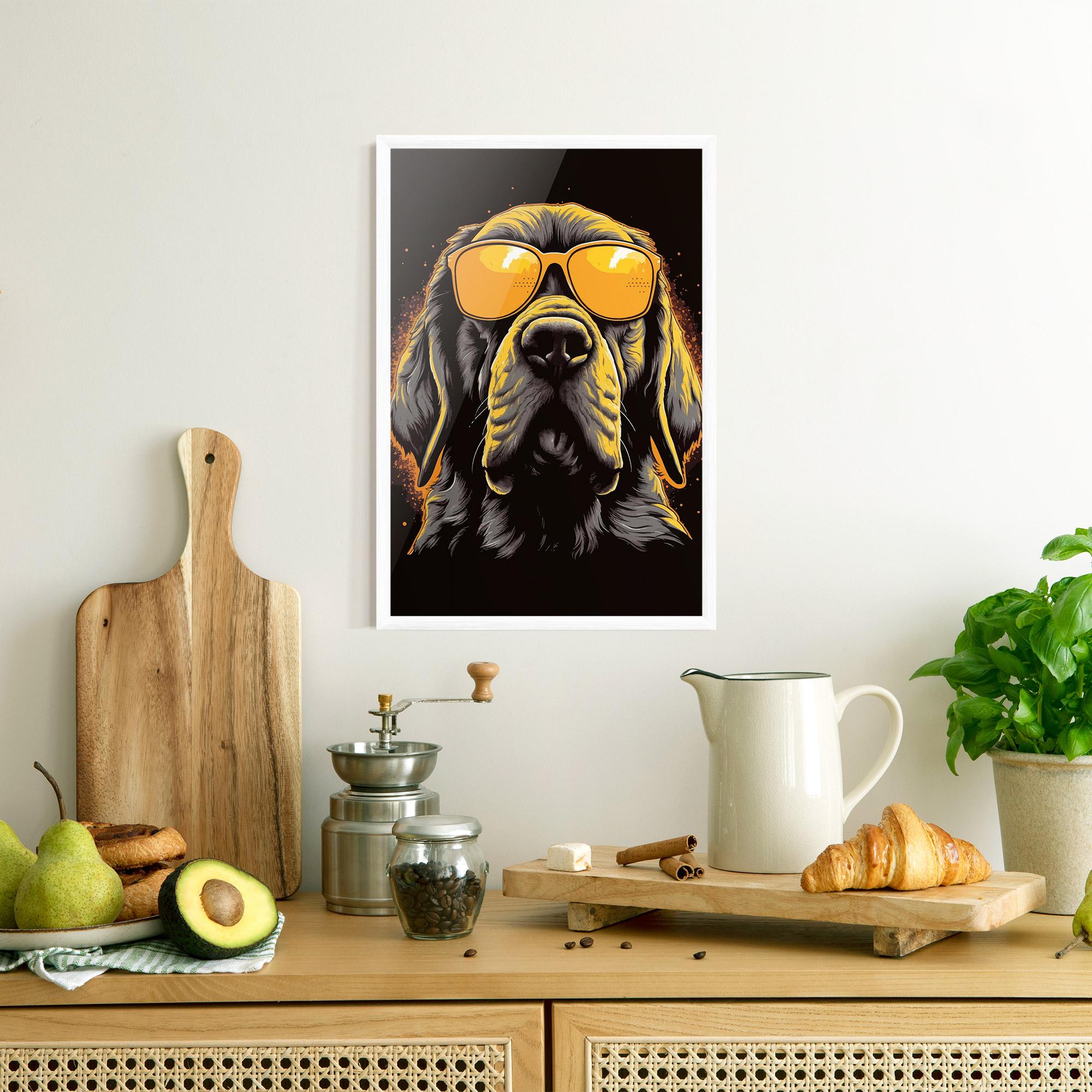 Poster Înrămat Coolest Dog mockup 8