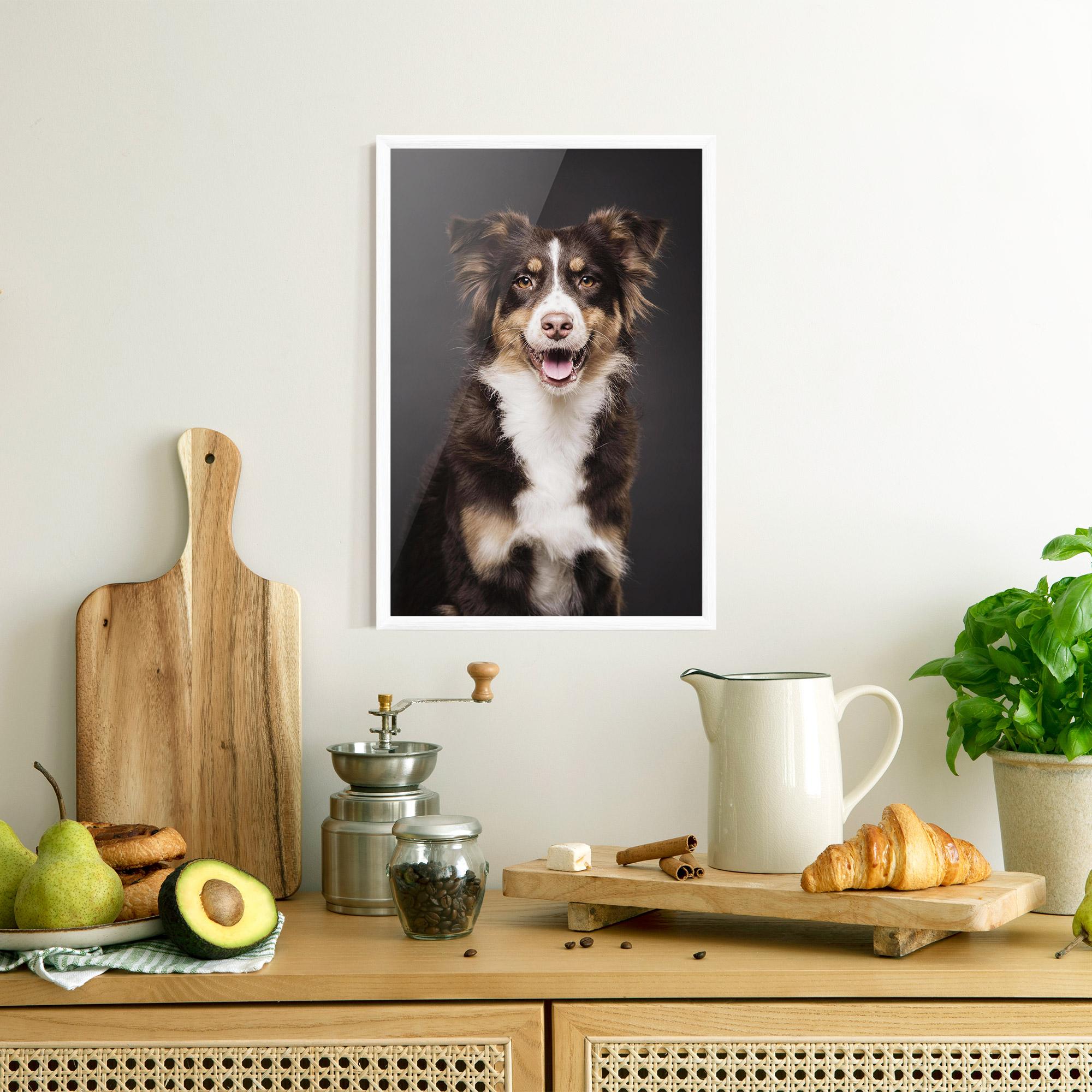 Poster Înrămat Cute Dog Sitting mockup 8
