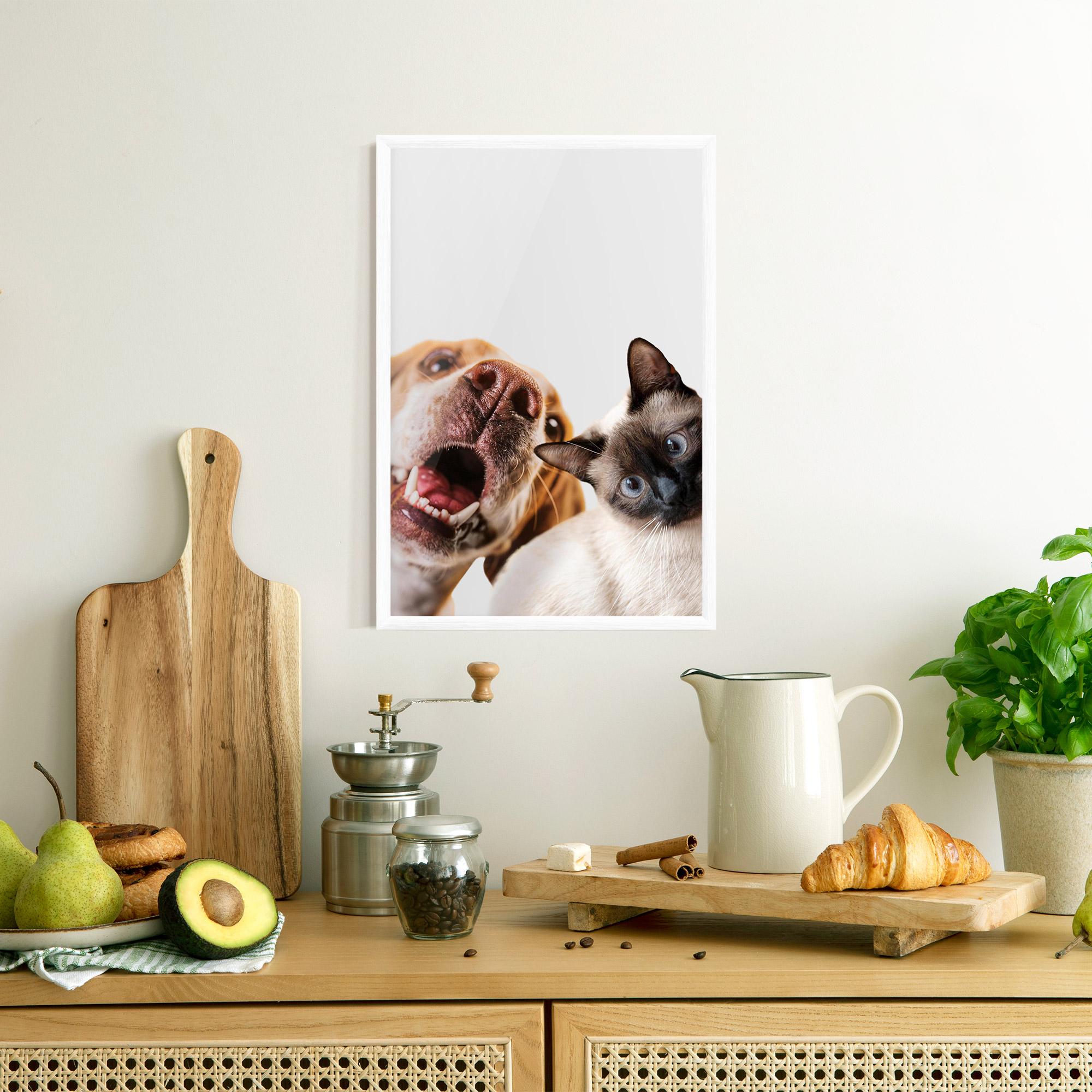 Poster Înrămat Cute Pet Collage mockup 8