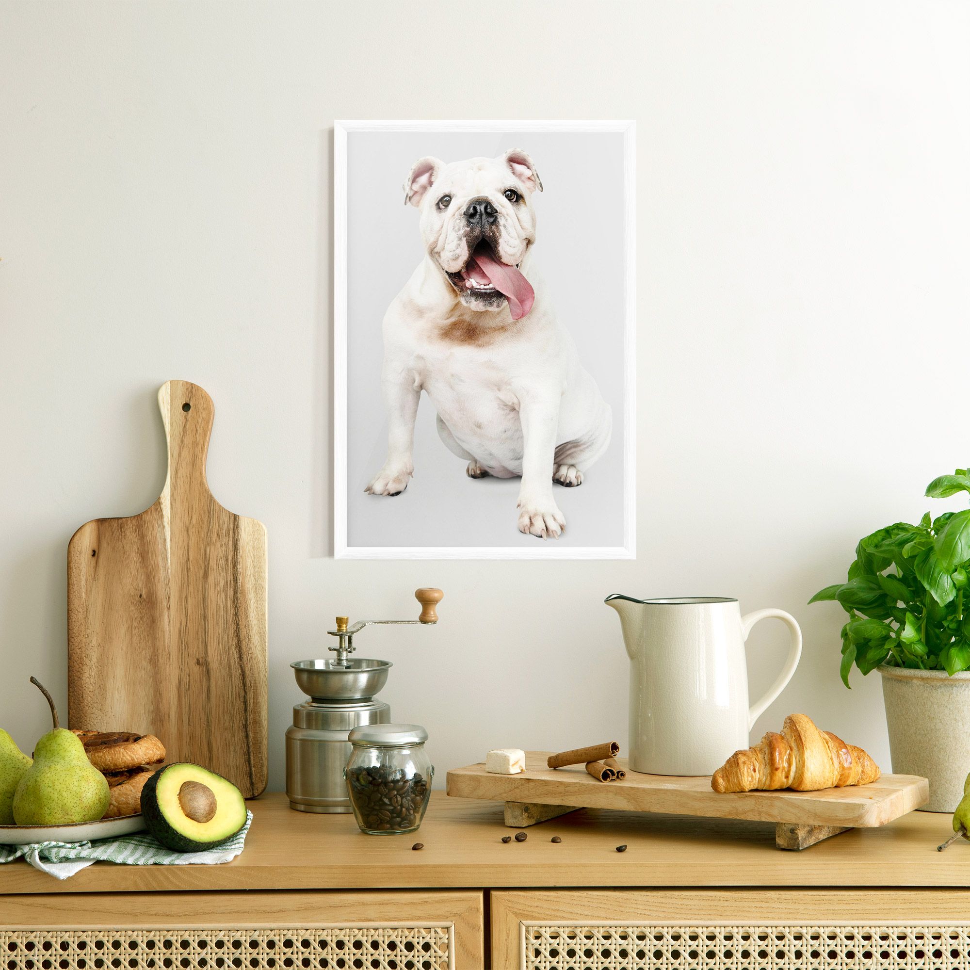 Happy White Dog mockup 8