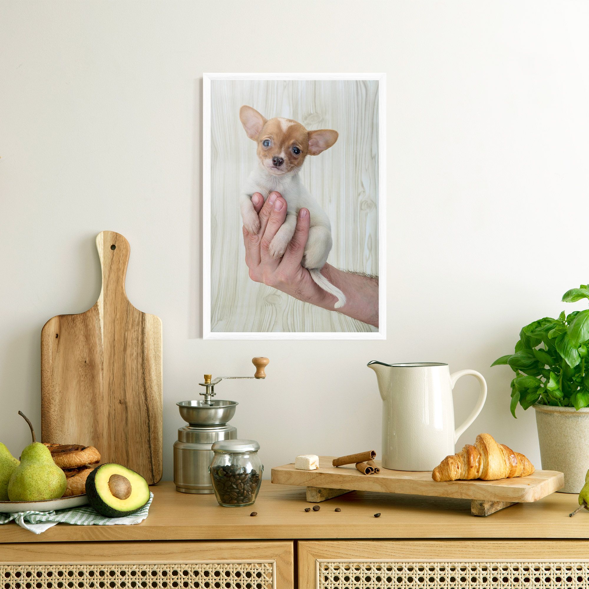Holding Chihuahua mockup 8