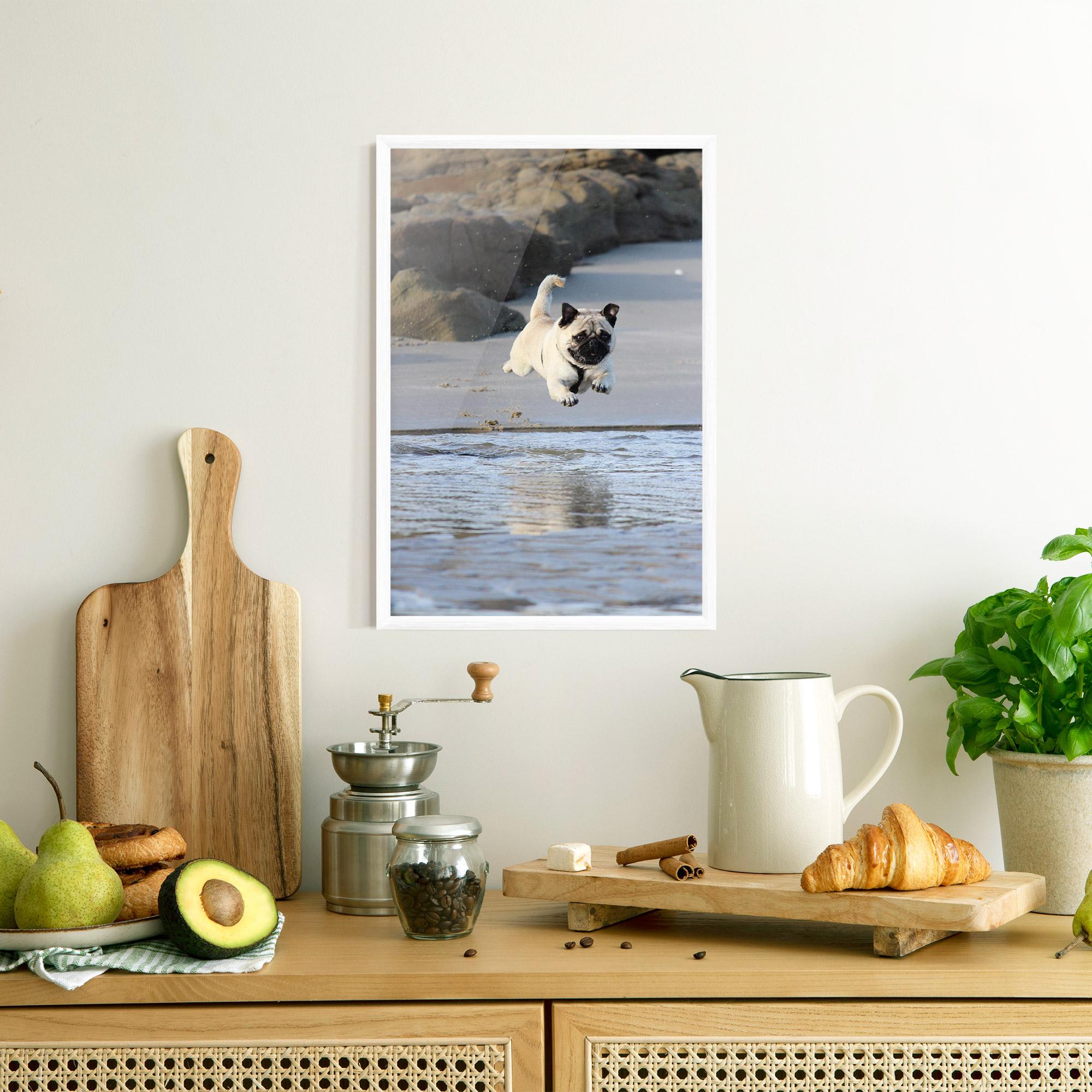 Poster Înrămat Water Pug mockup 8