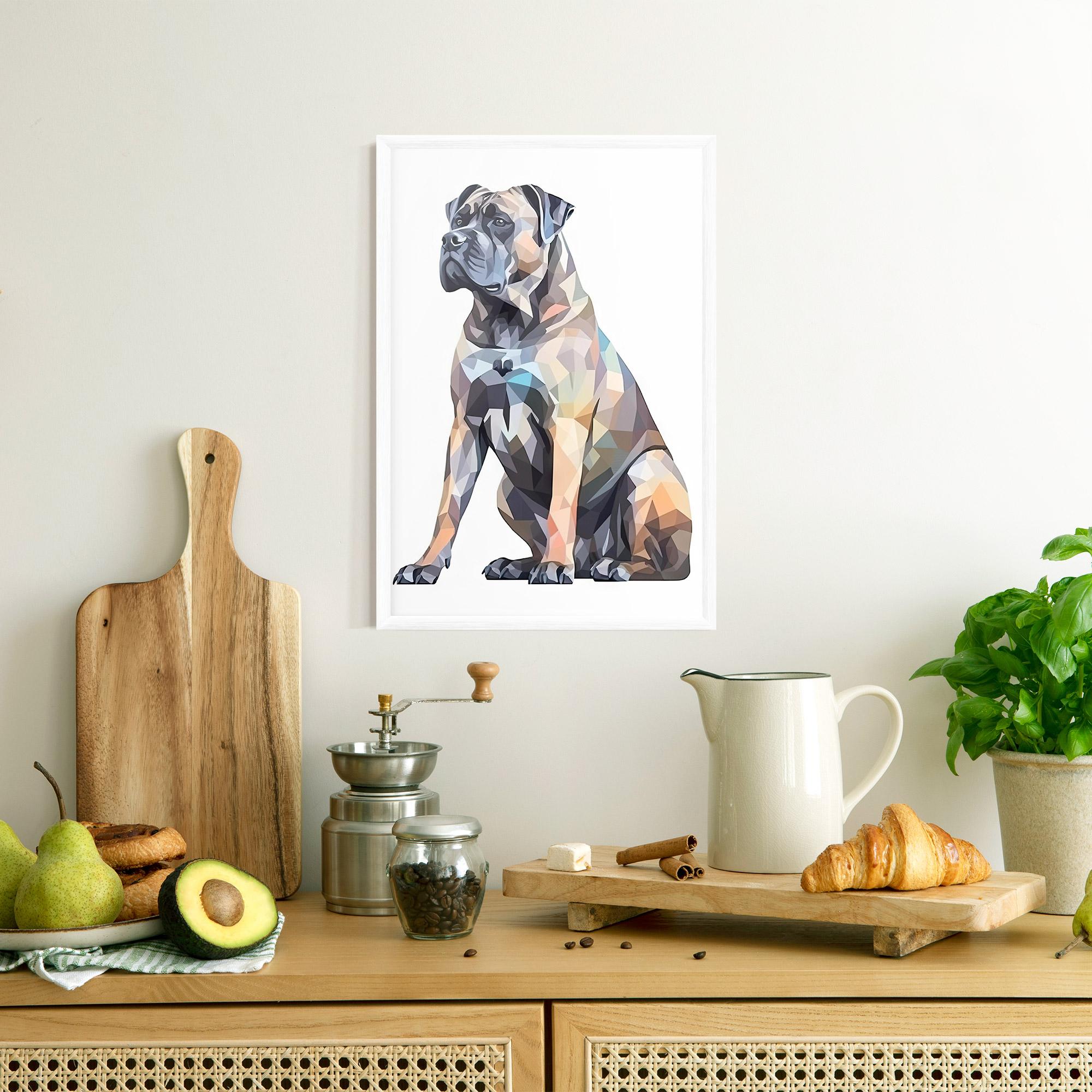 Poster Înrămat Watercolor Cane Corso mockup 8