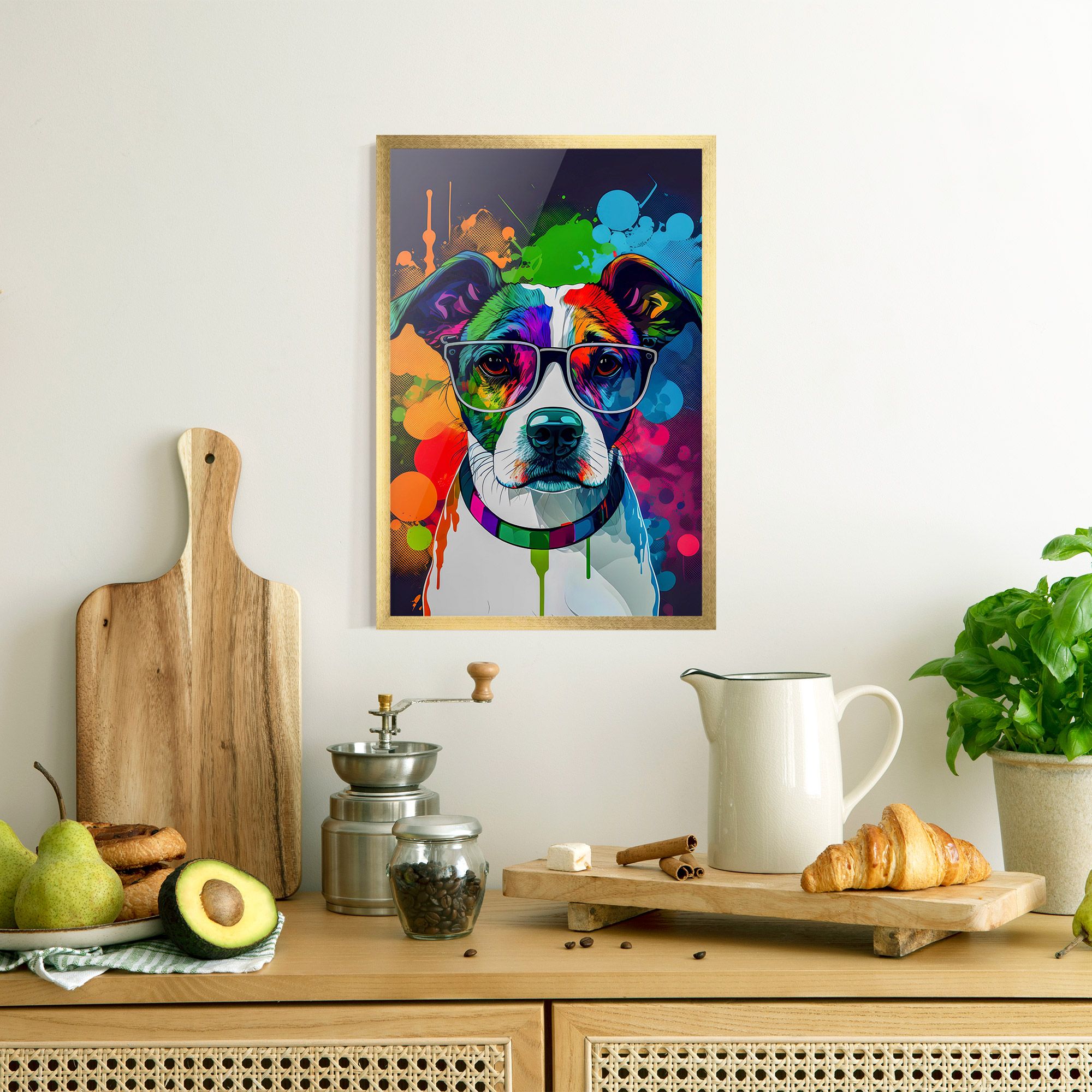 Colorful Dog mockup 8