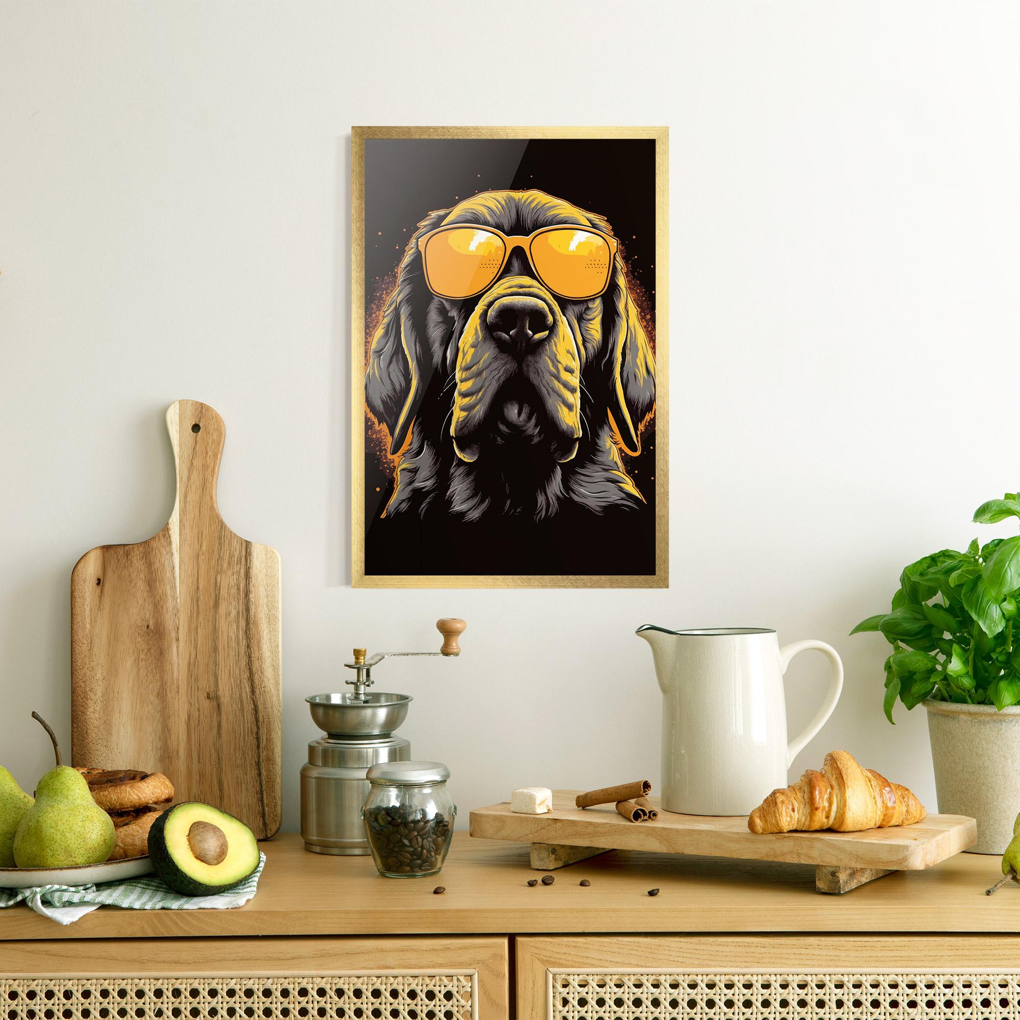Poster Înrămat Coolest Dog mockup 8