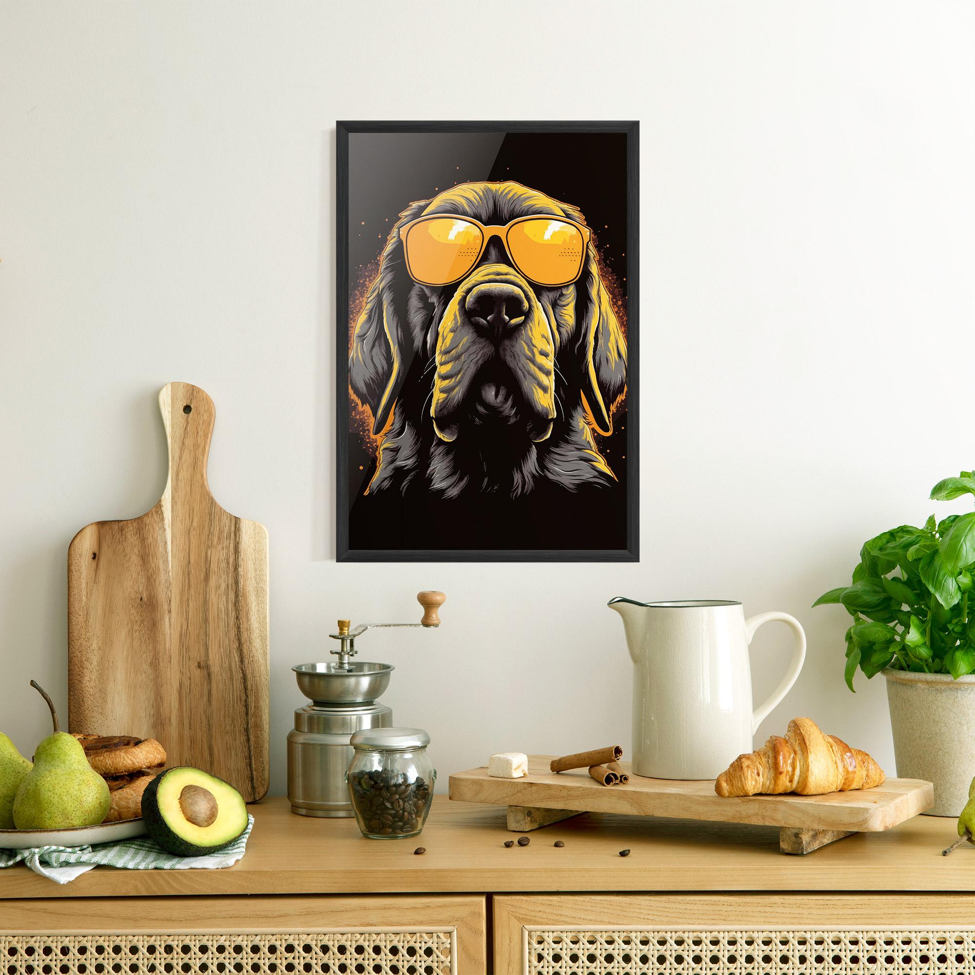 Poster Înrămat Coolest Dog mockup 8