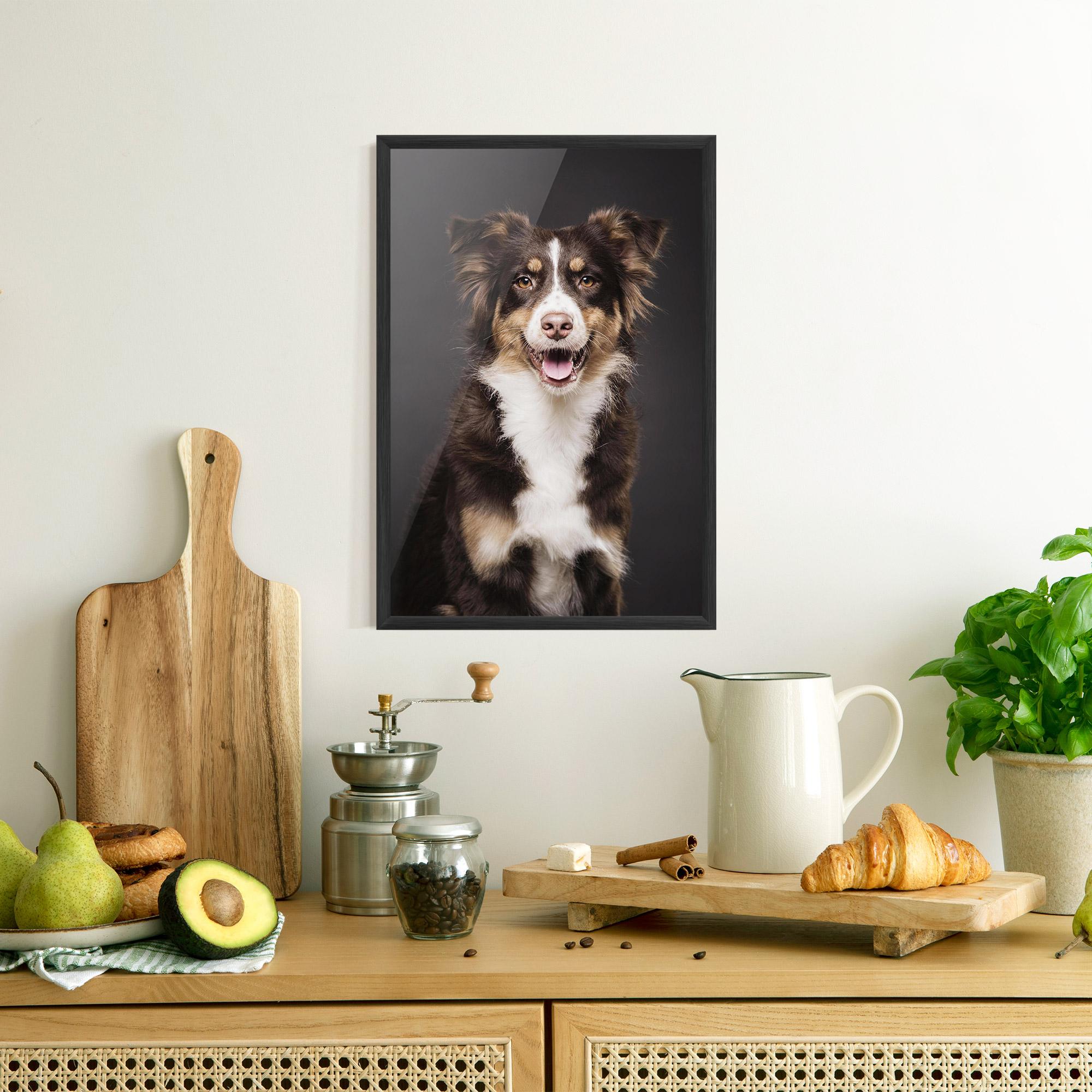 Poster Înrămat Cute Dog Sitting mockup 8