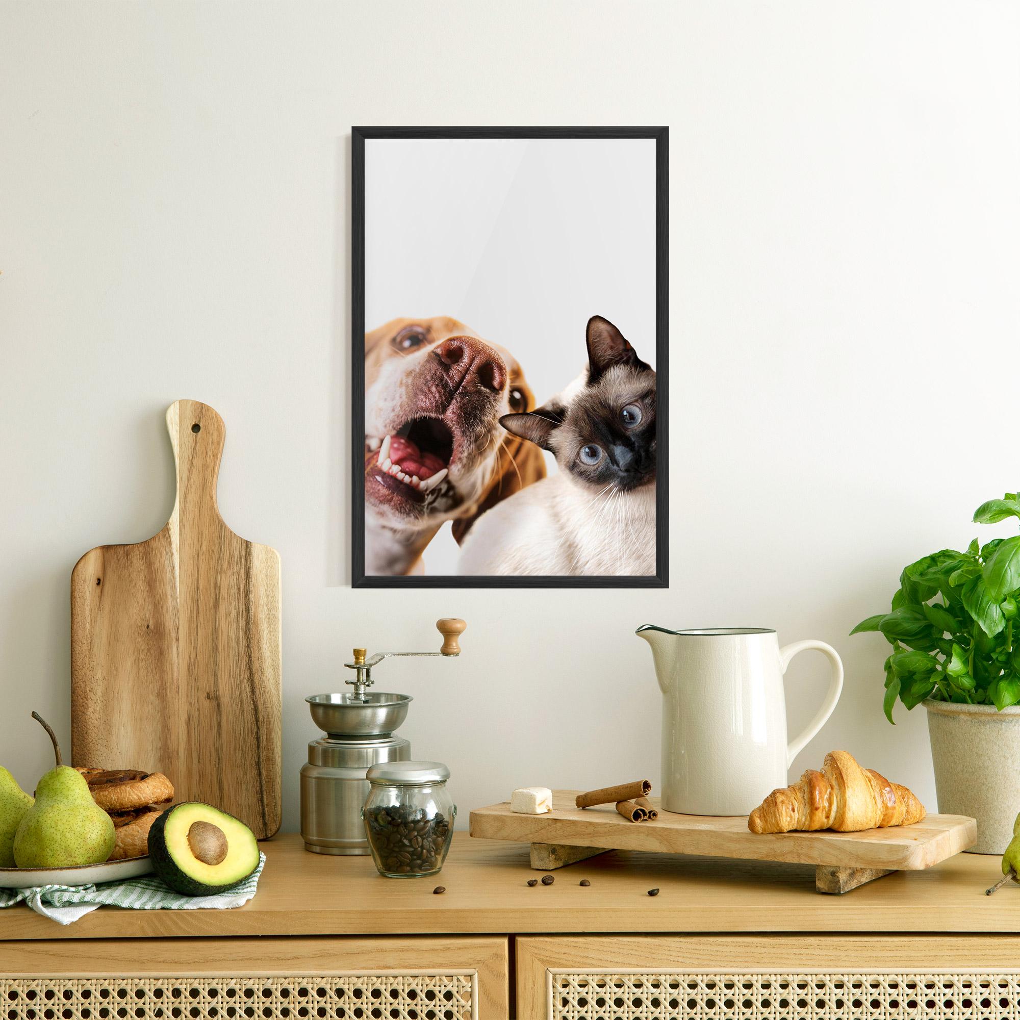 Poster Înrămat Cute Pet Collage mockup 8