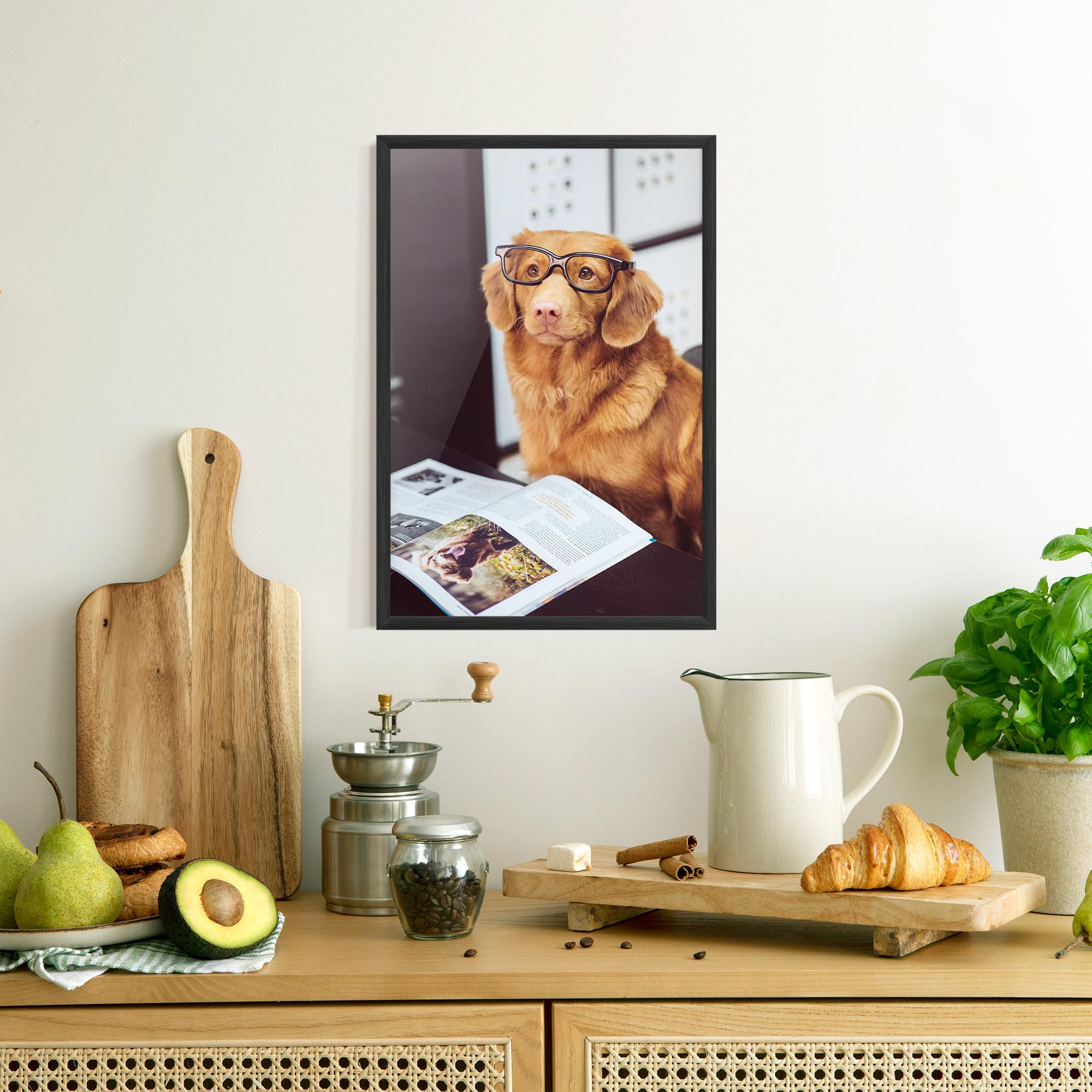 Poster Înrămat Learning Dog mockup 8