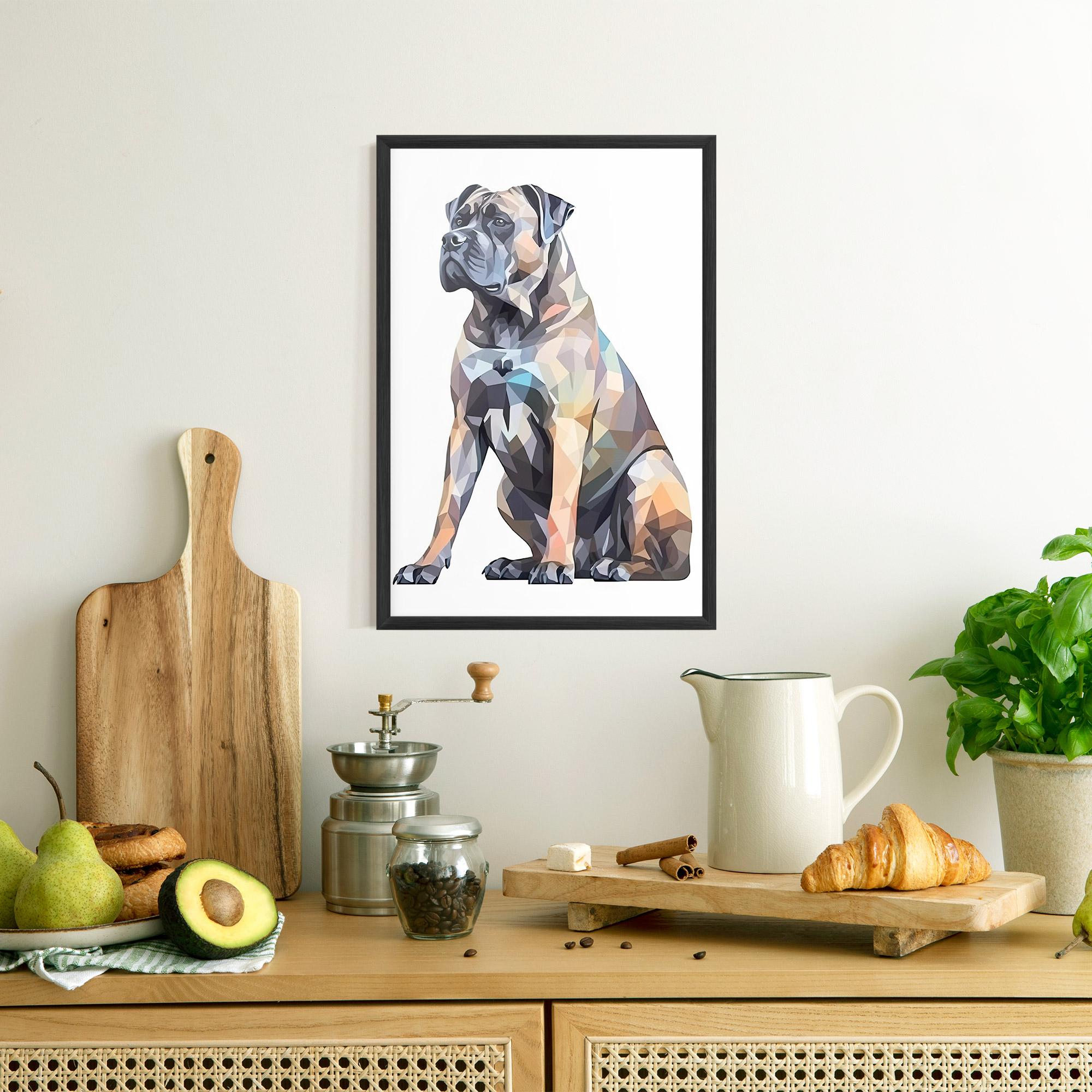 Poster Înrămat Watercolor Cane Corso mockup 8