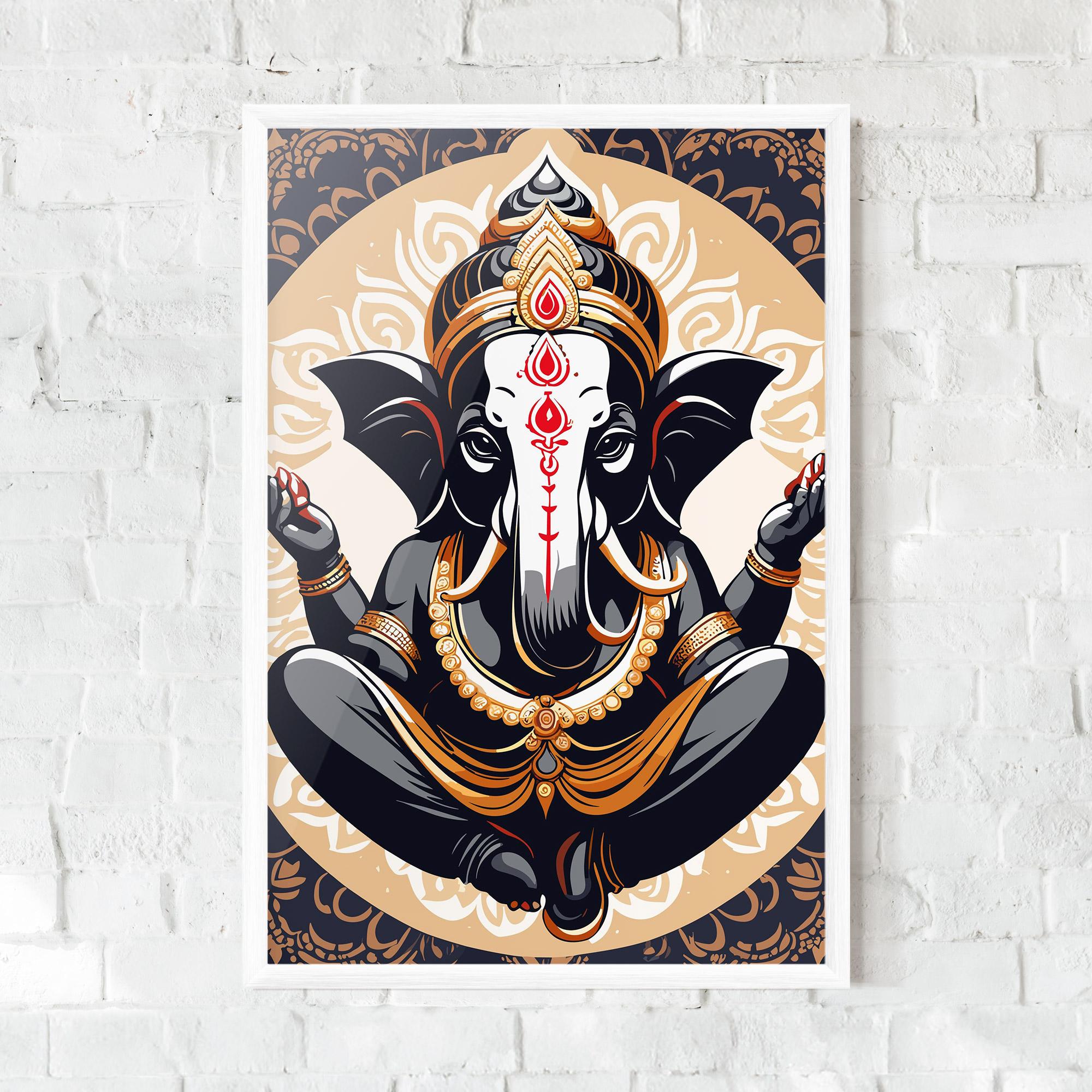 Poster Înrămat Elefant Color Mix mockup 0