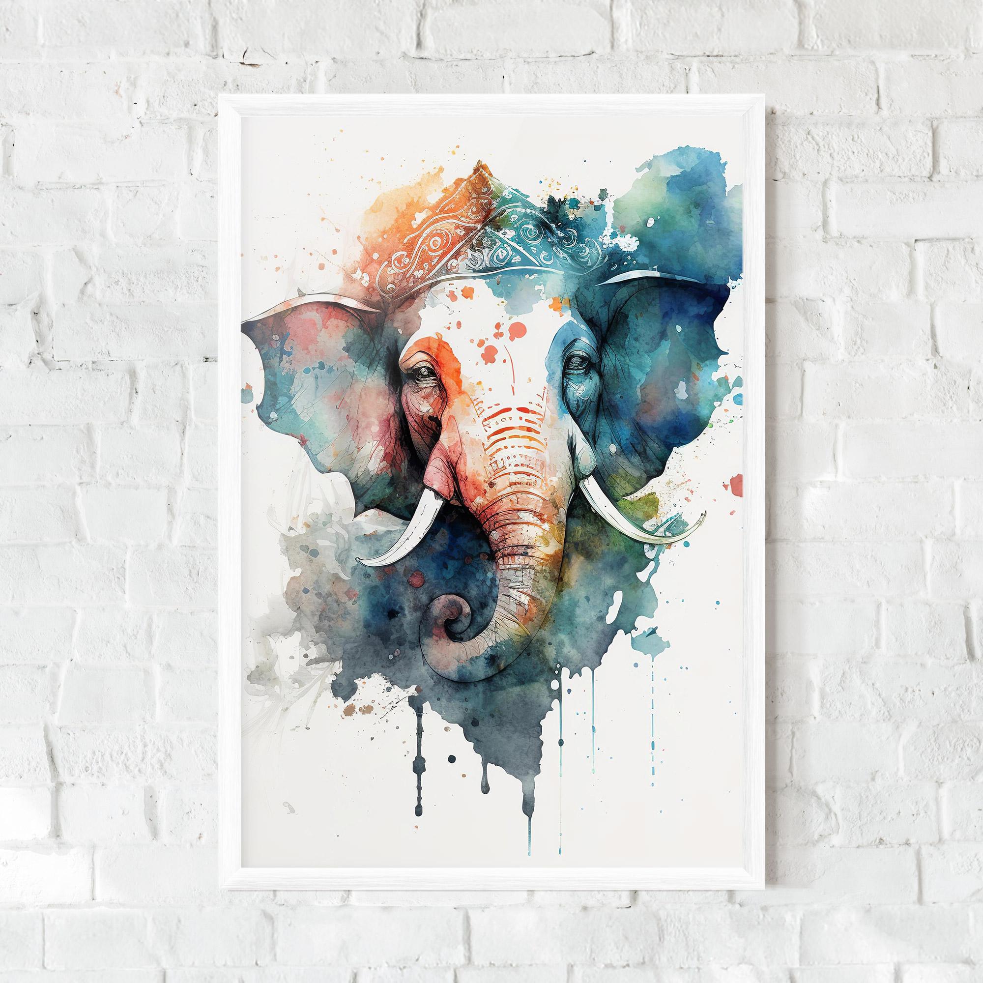 Poster Înrămat Ganesha Chaturthi mockup 0