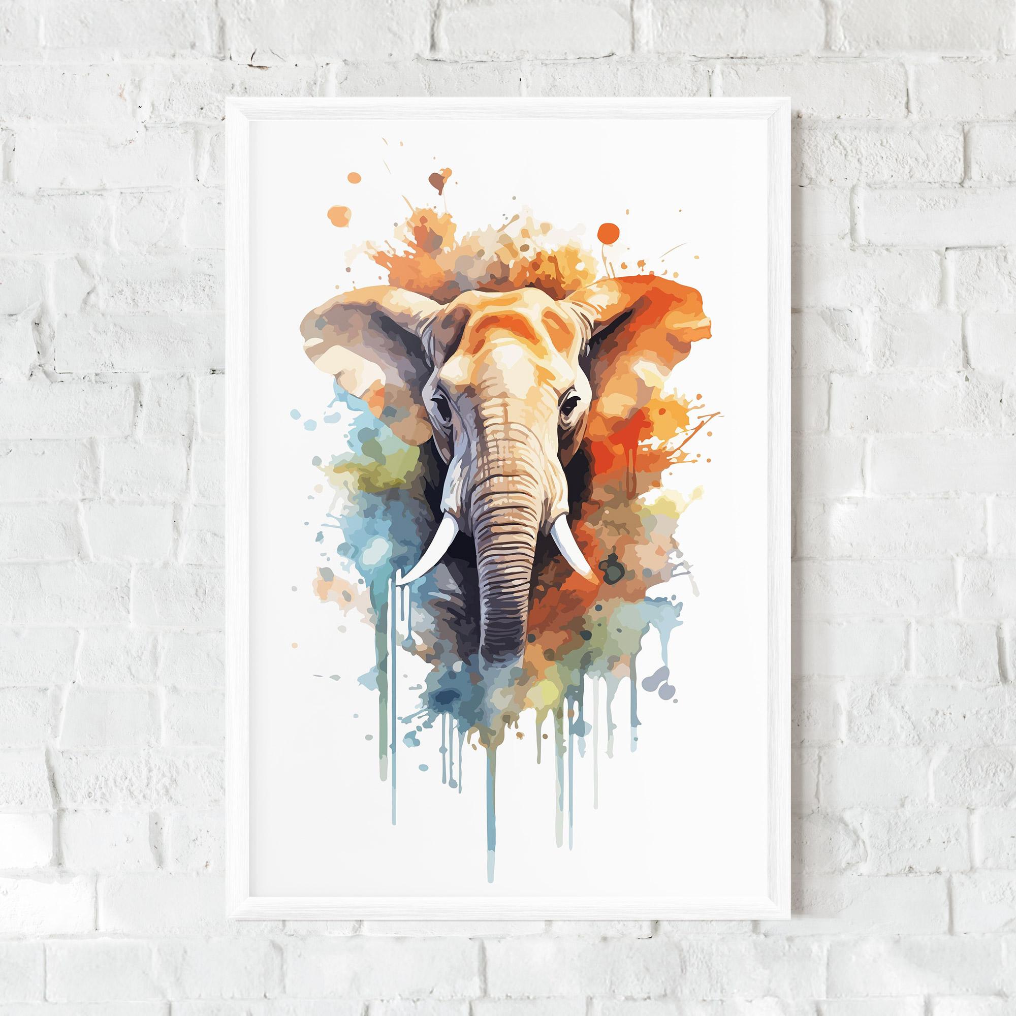 Poster Înrămat Safari Animal Art mockup 0