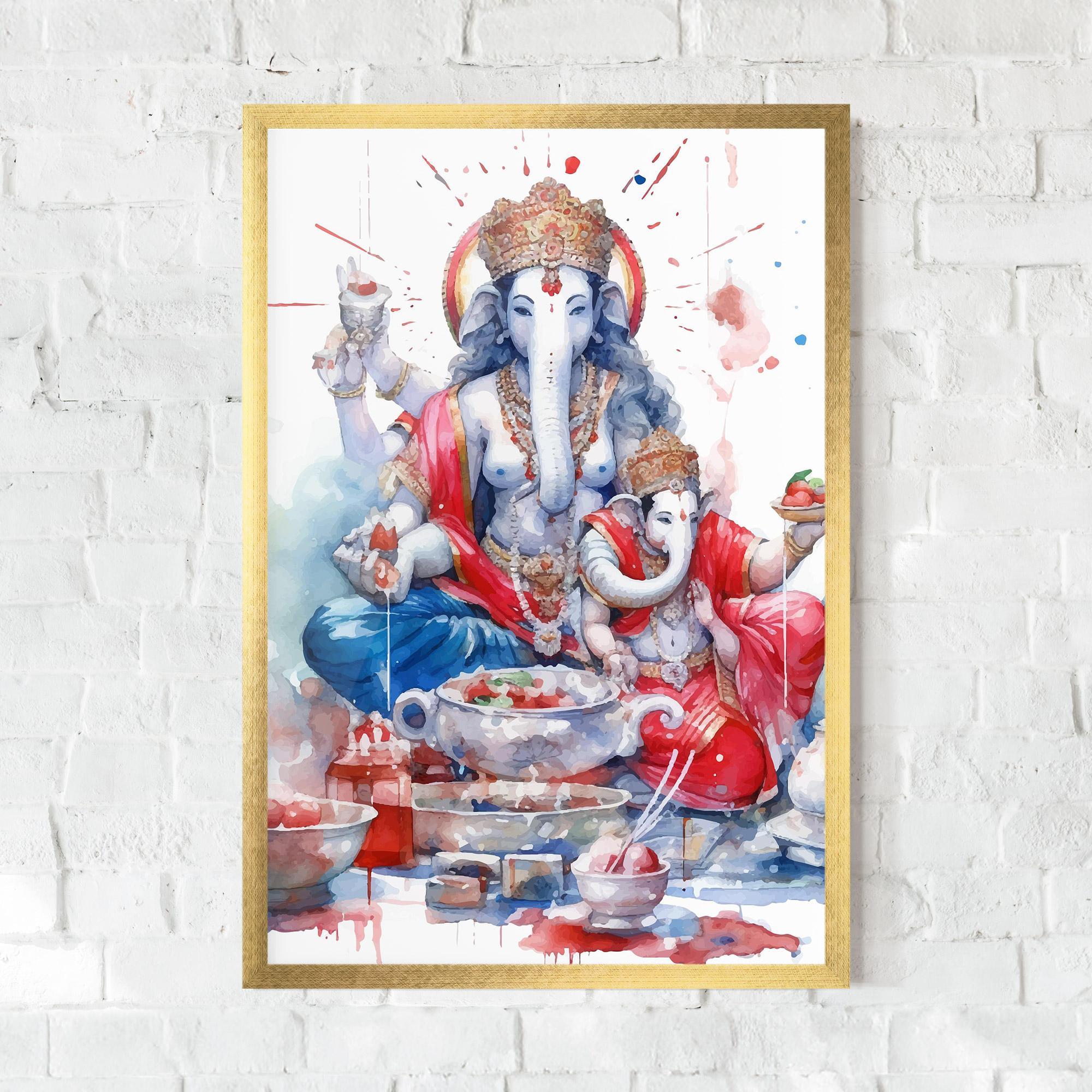 Poster Înrămat Durga Puja Festival mockup 0