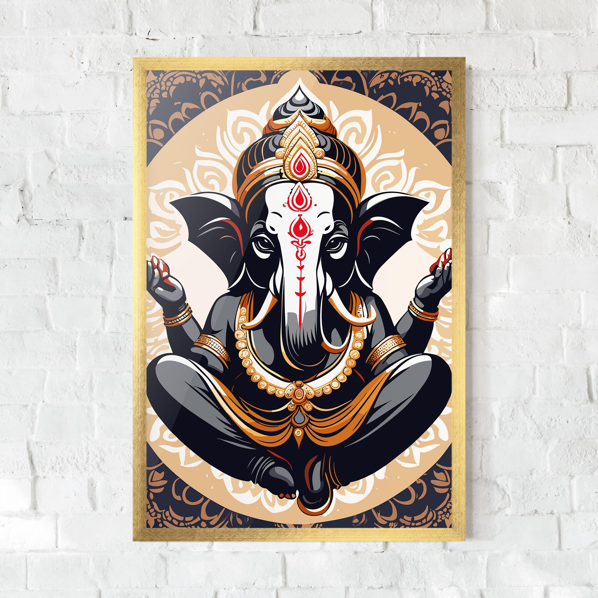 Poster Înrămat Elefant Color Mix mockup 0