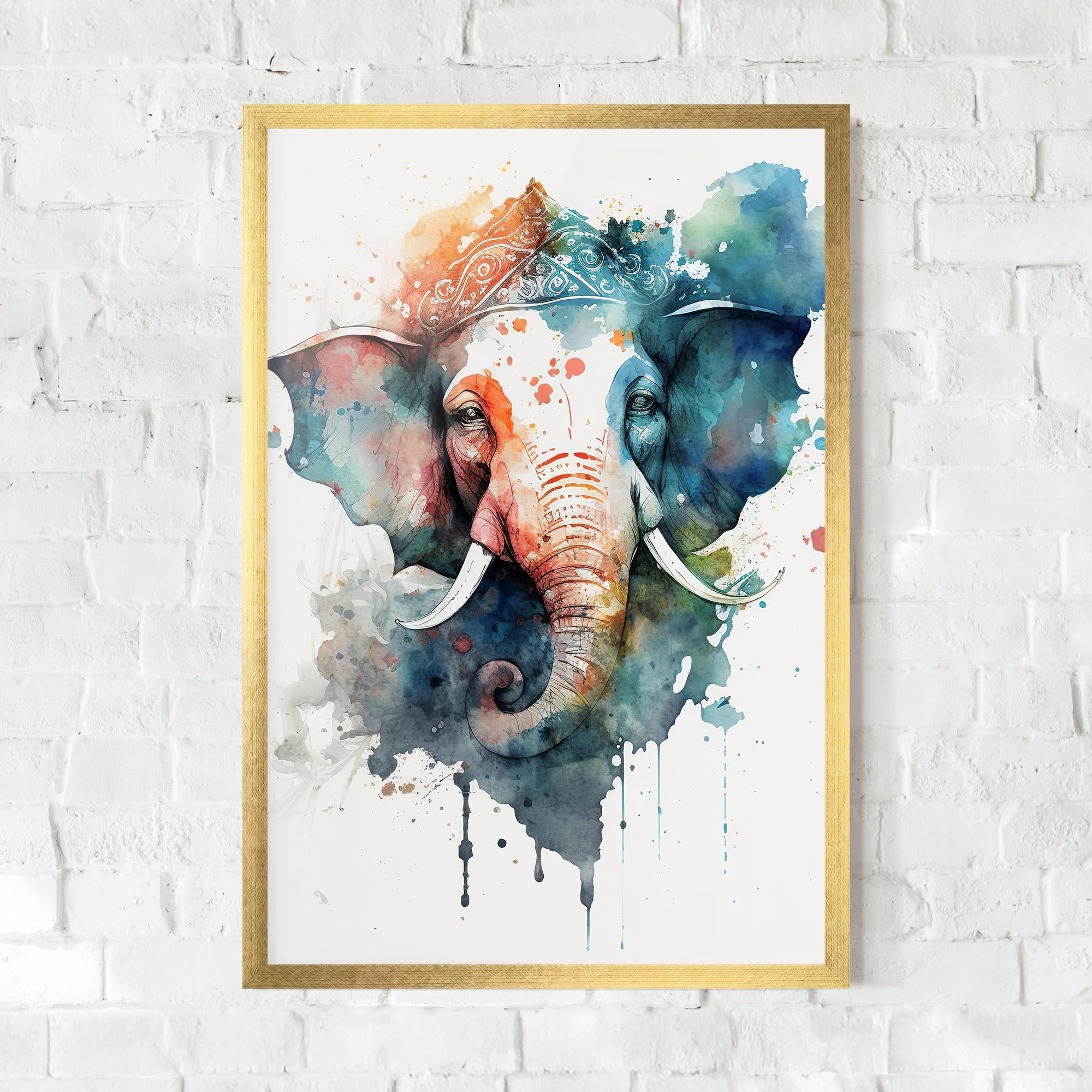 Poster Înrămat Ganesha Chaturthi mockup 0