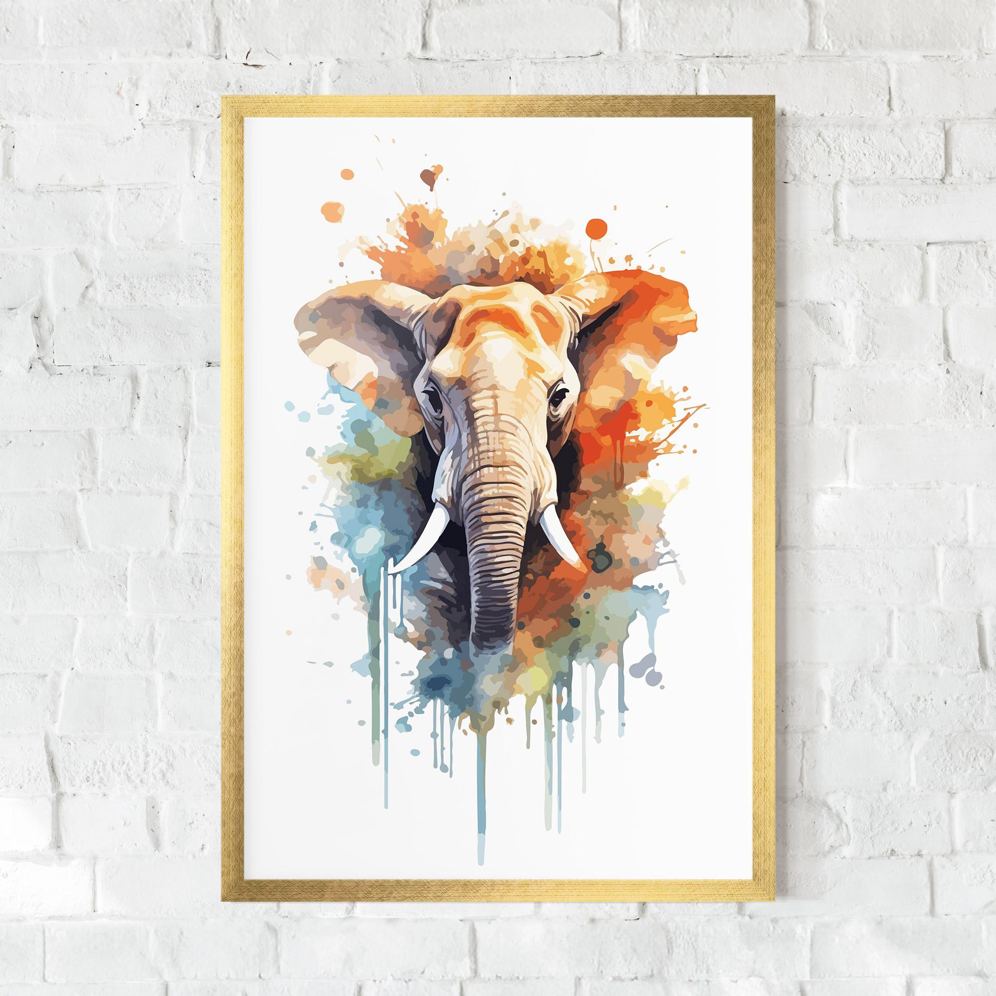 Poster Înrămat Safari Animal Art mockup 0