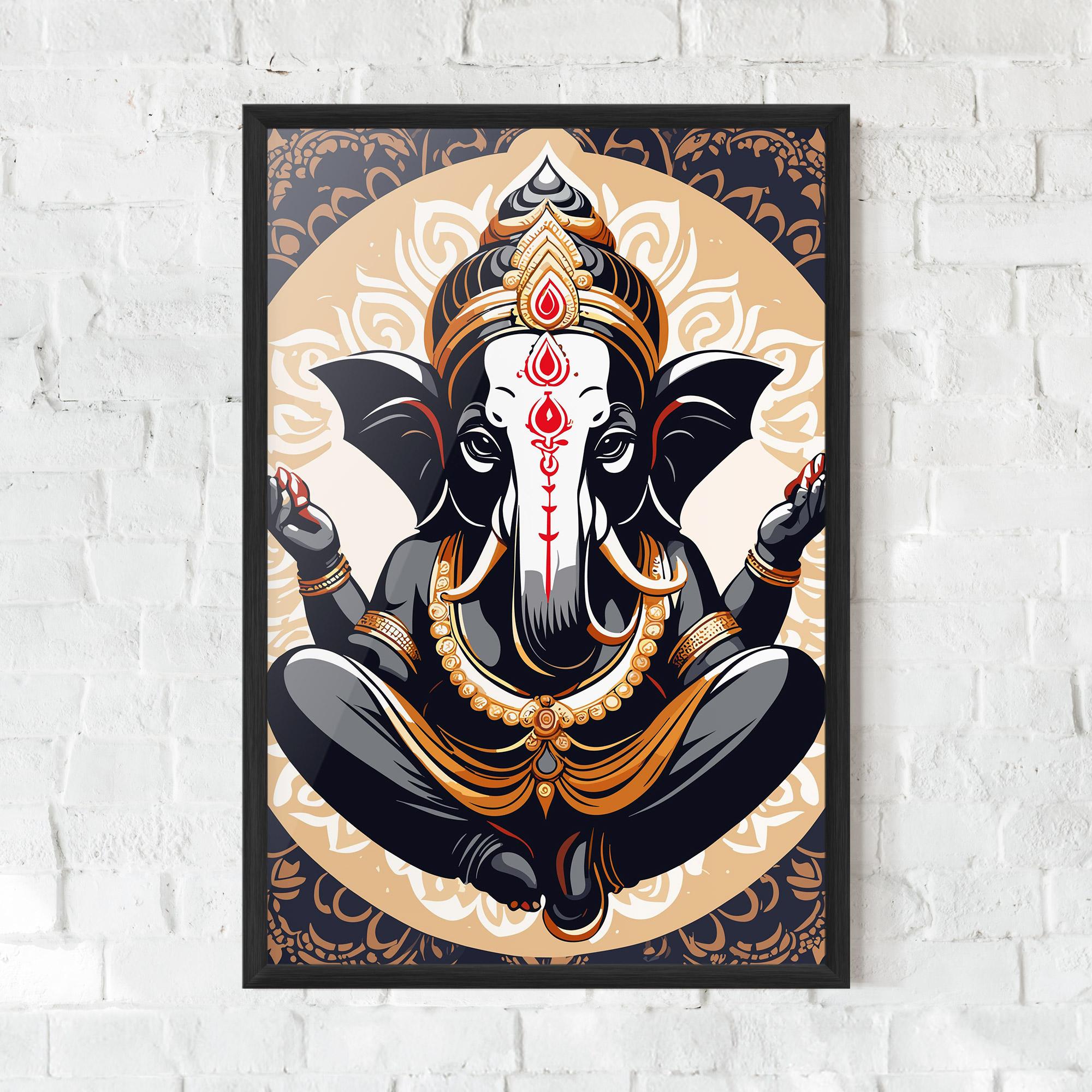 Poster Înrămat Elefant Color Mix mockup 0