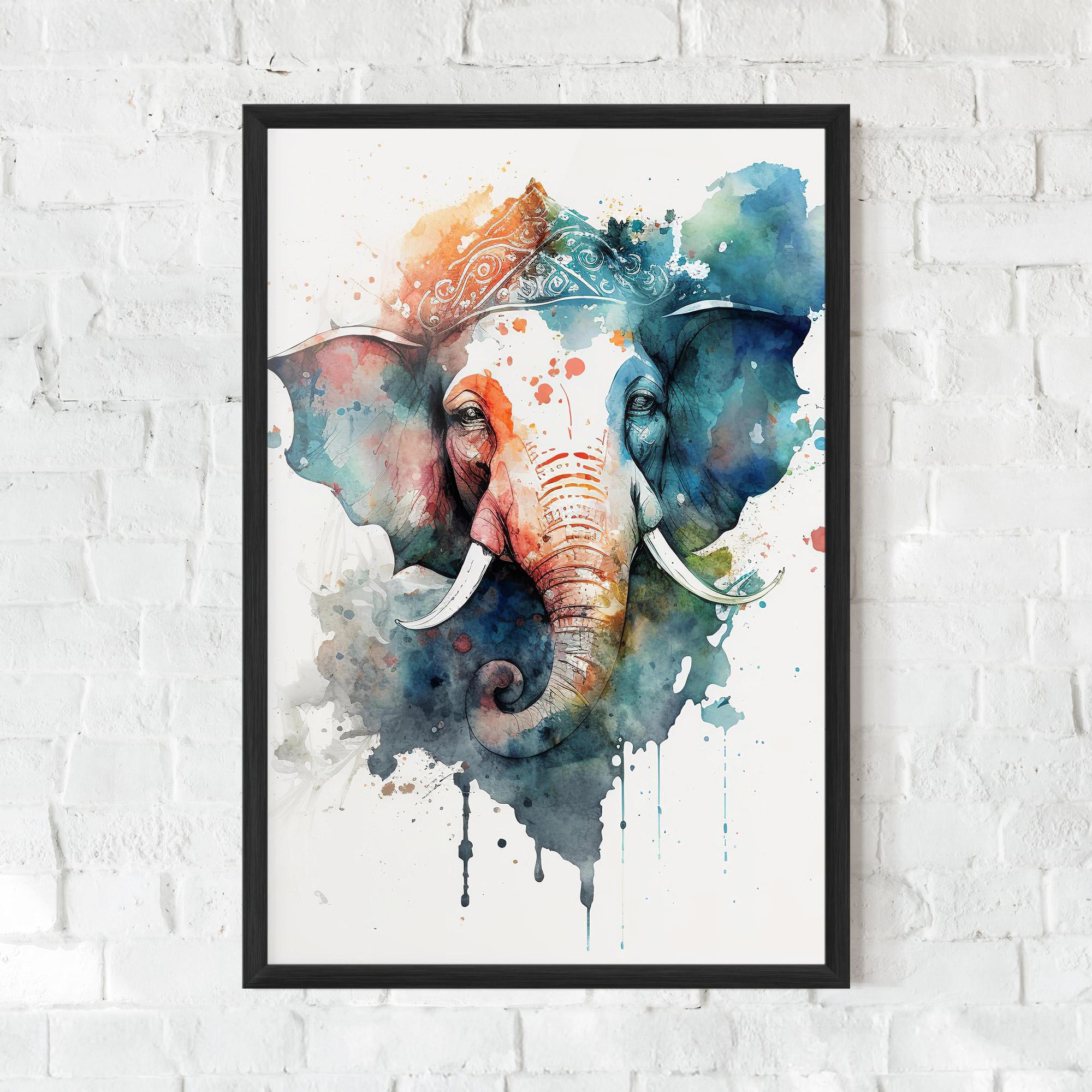 Poster Înrămat Ganesha Chaturthi mockup 0