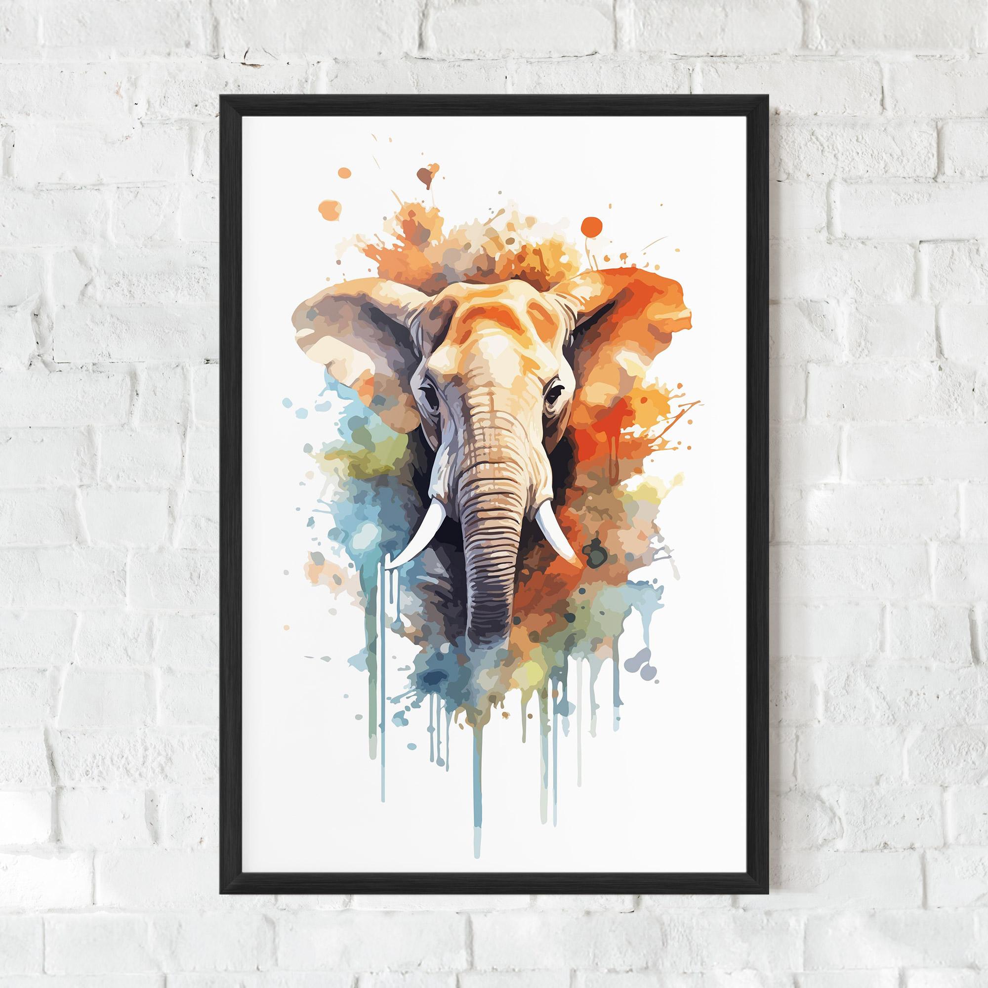 Poster Înrămat Safari Animal Art mockup 0