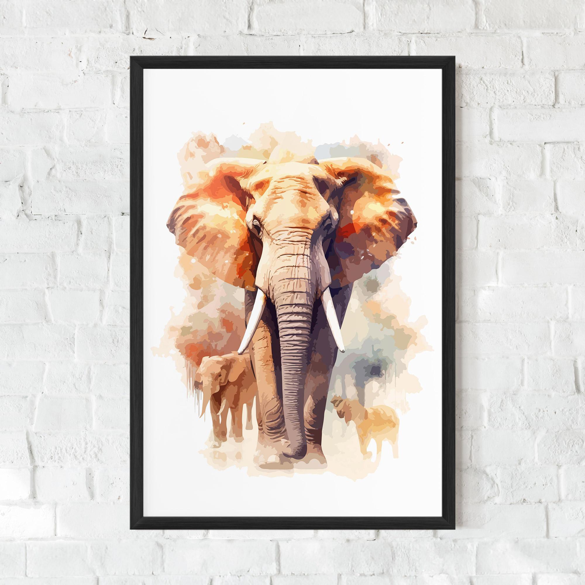 Poster Înrămat Safari Animal mockup 0