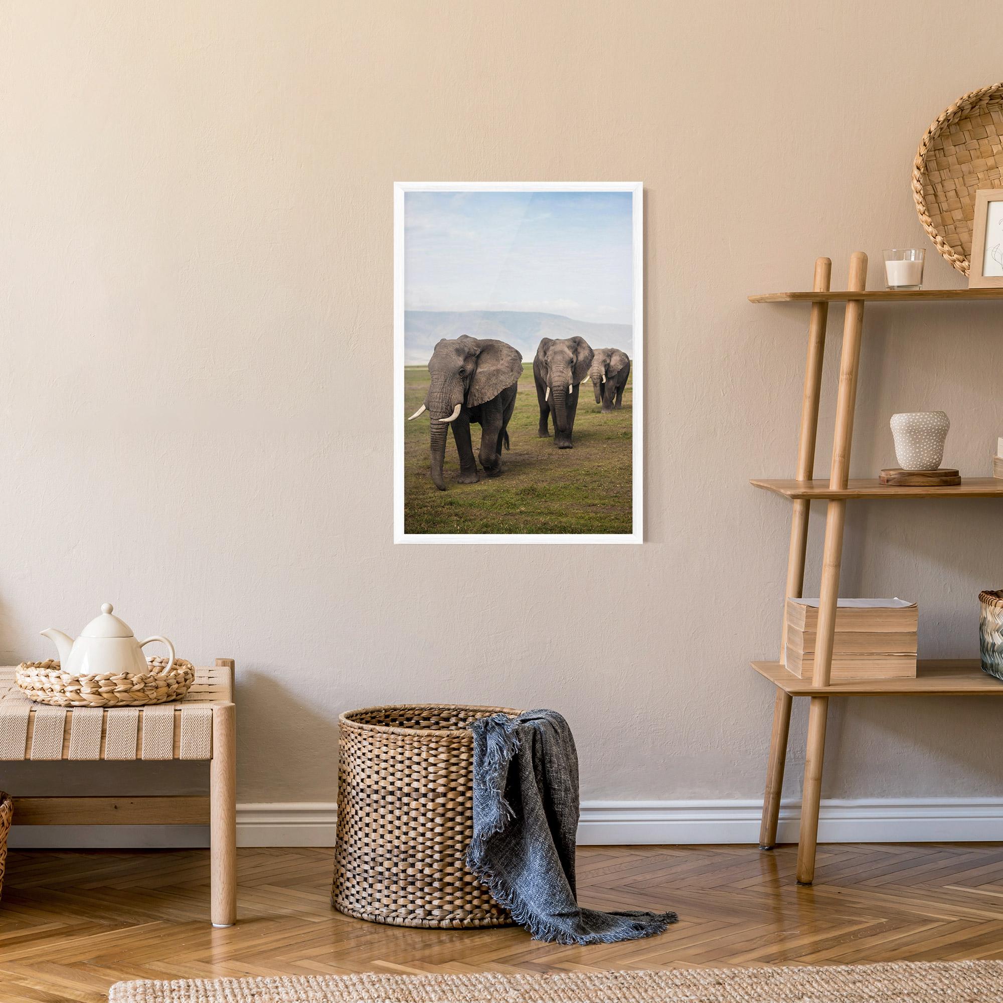 Poster Înrămat Elephant Landscape mockup 9