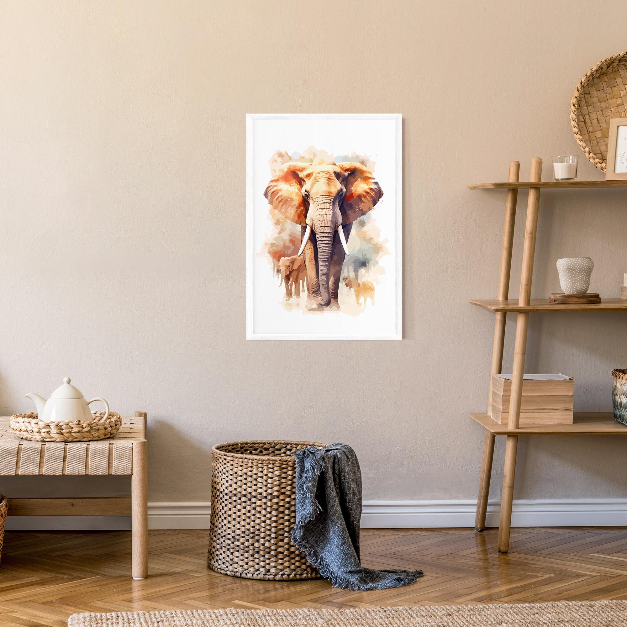 Poster Înrămat Safari Animal mockup 9