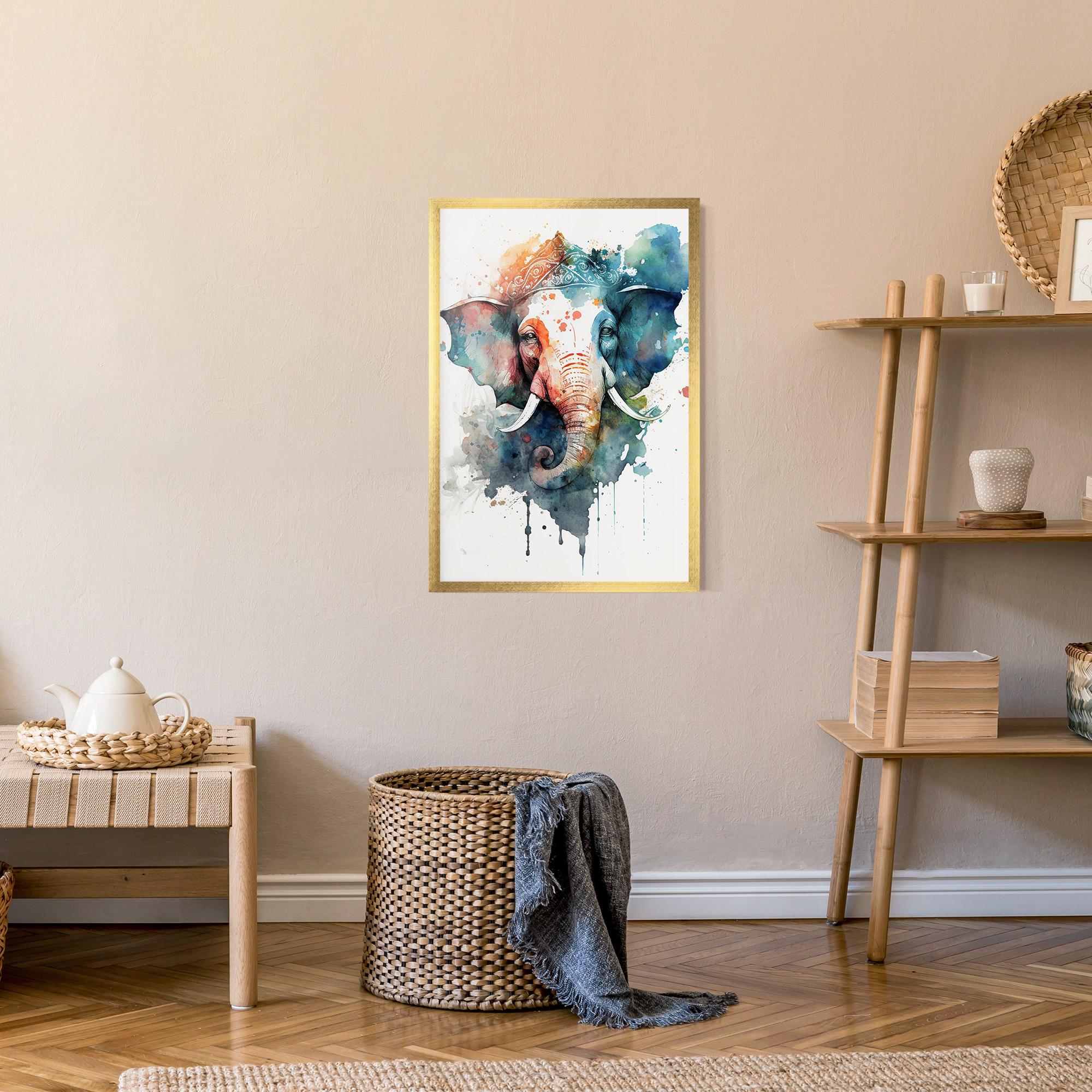 Poster Înrămat Ganesha Chaturthi mockup 9