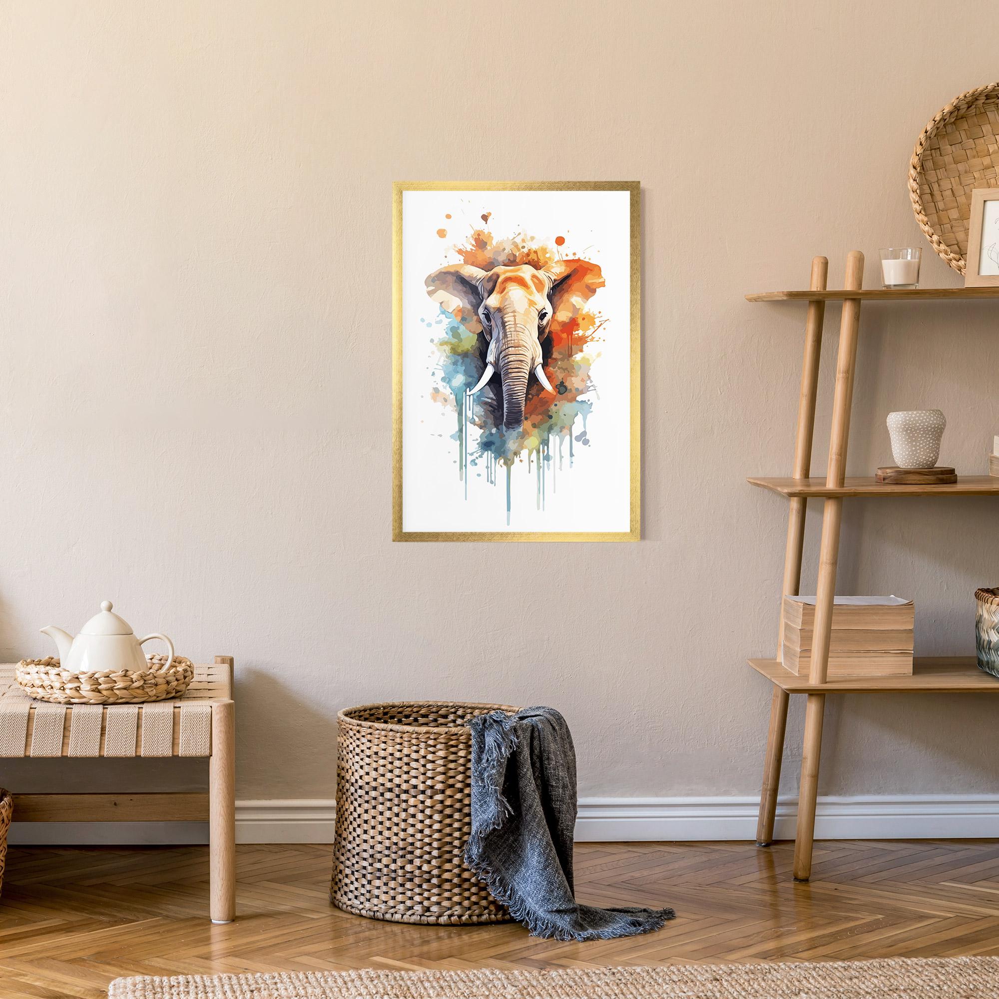 Poster Înrămat Safari Animal Art mockup 9