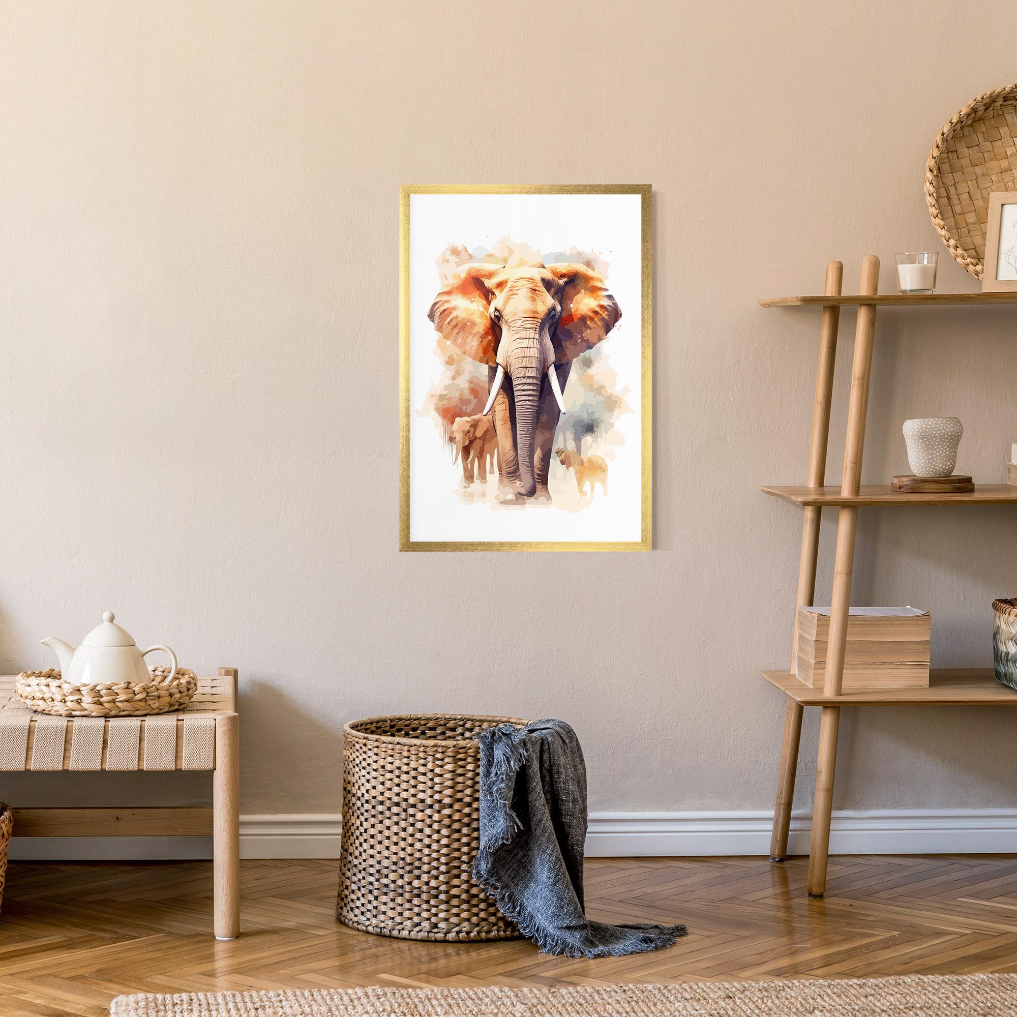 Poster Înrămat Safari Animal mockup 9