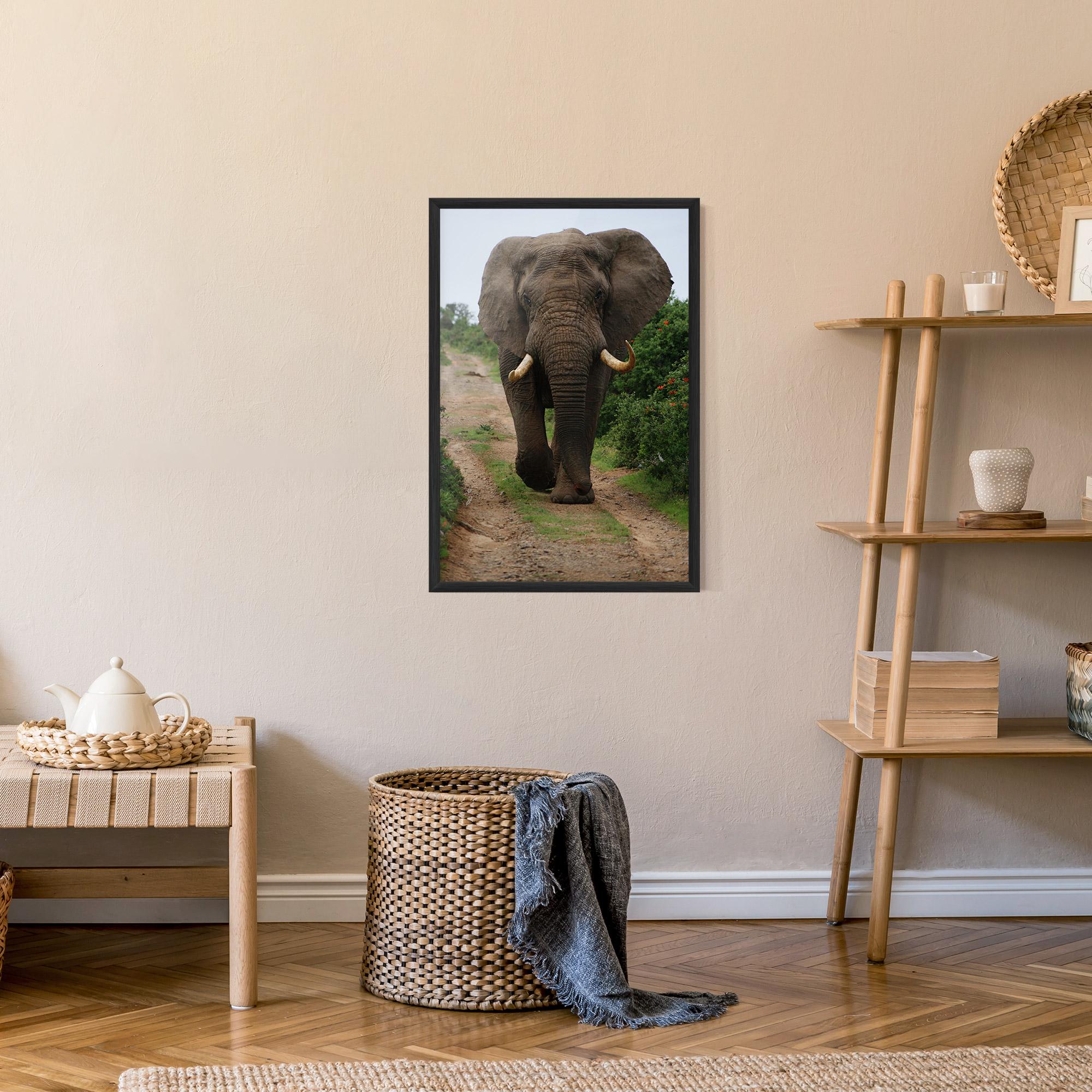 Poster Înrămat Elephant Safari mockup 9