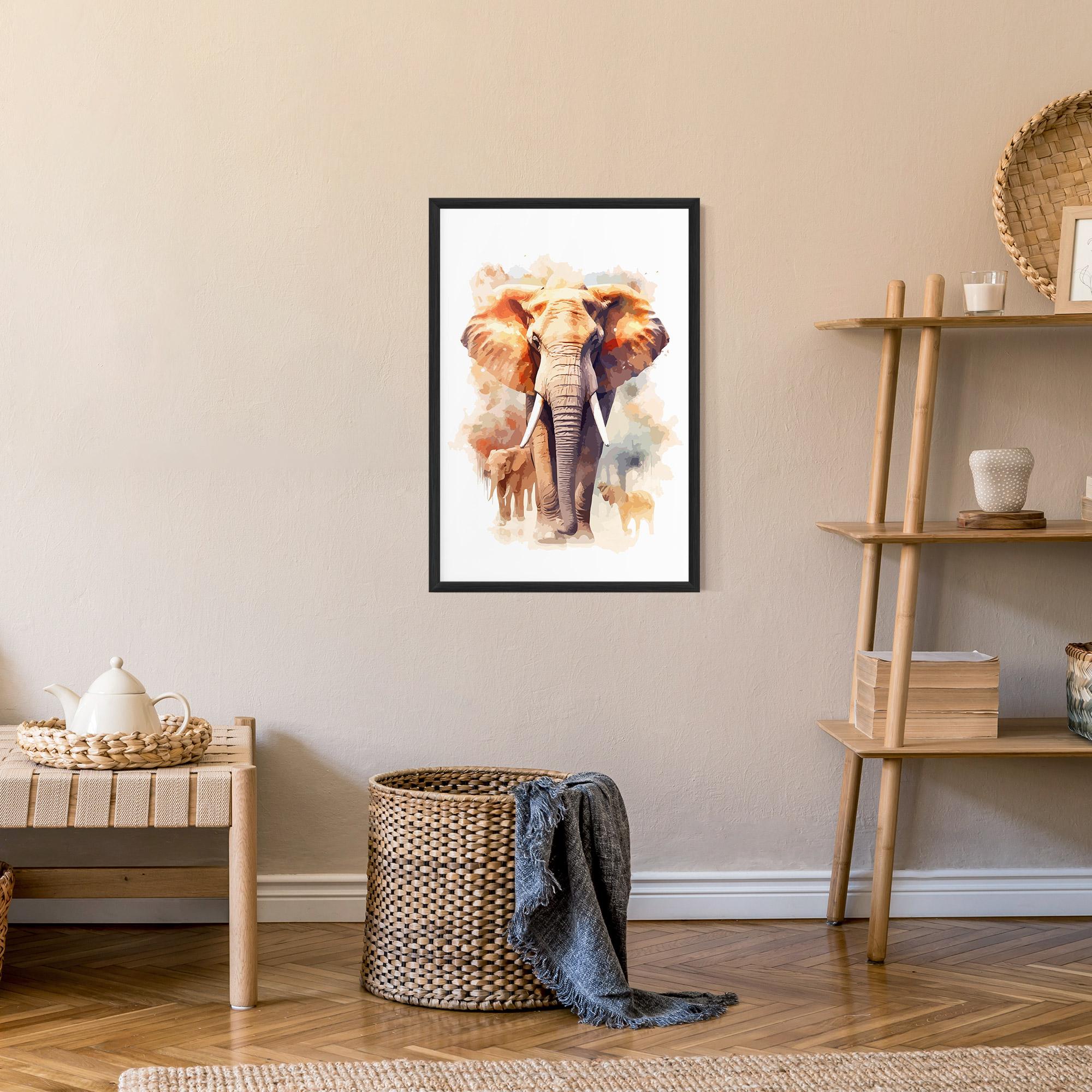 Poster Înrămat Safari Animal mockup 9