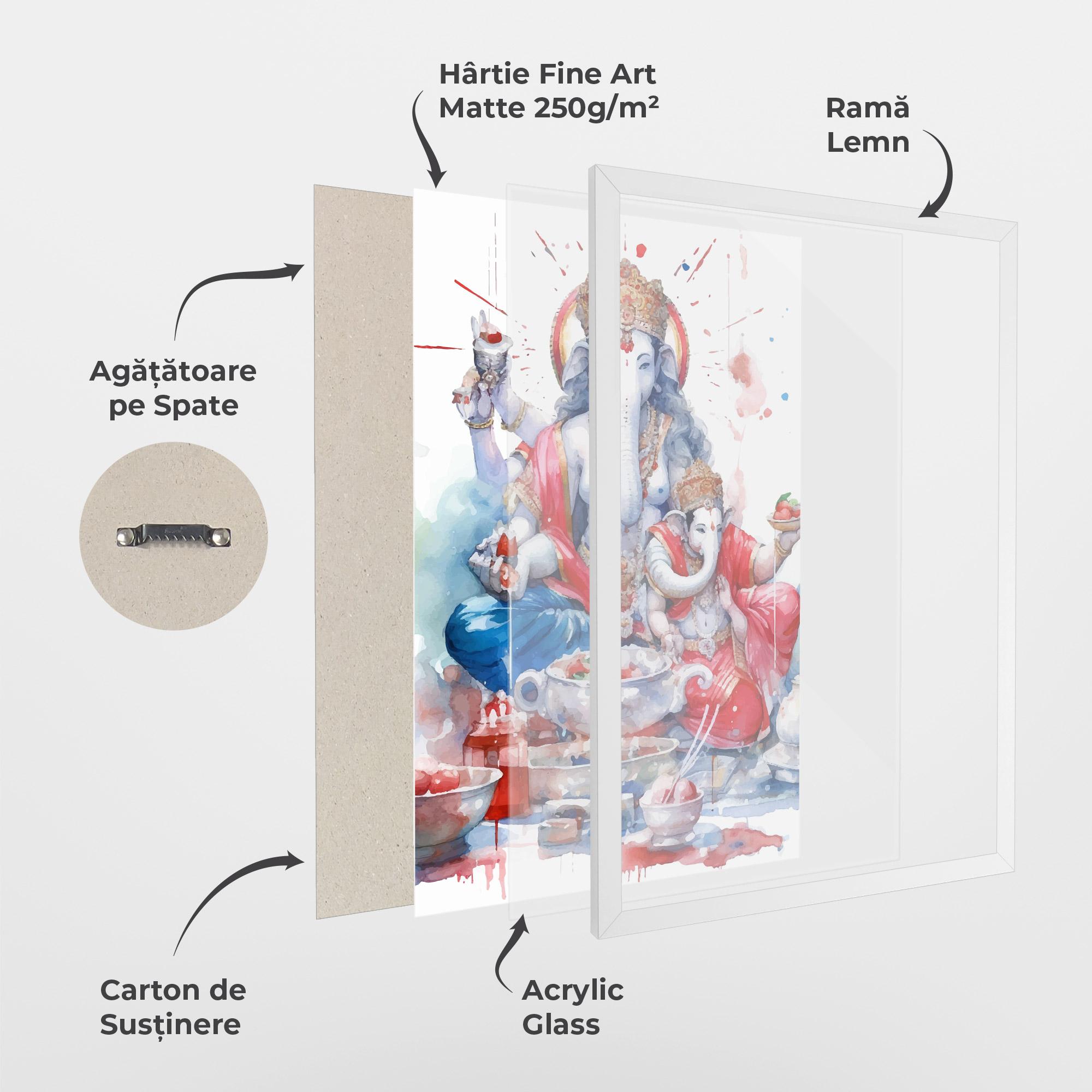 Poster Înrămat Durga Puja Festival mockup 1