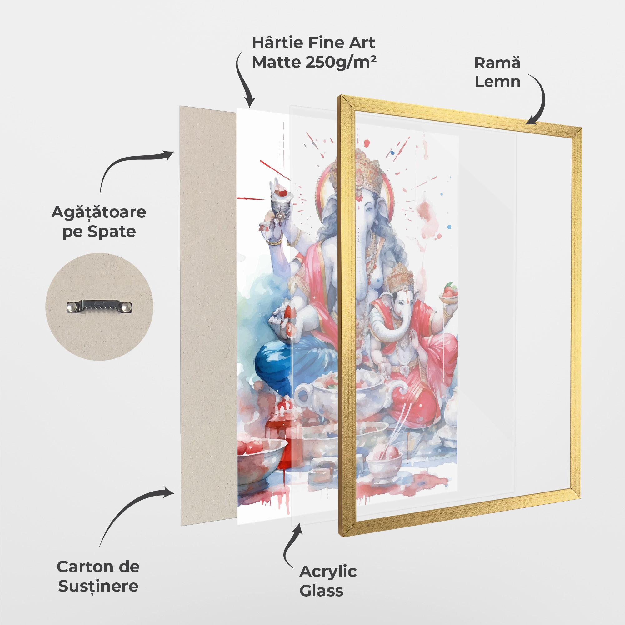 Poster Înrămat Durga Puja Festival mockup 1