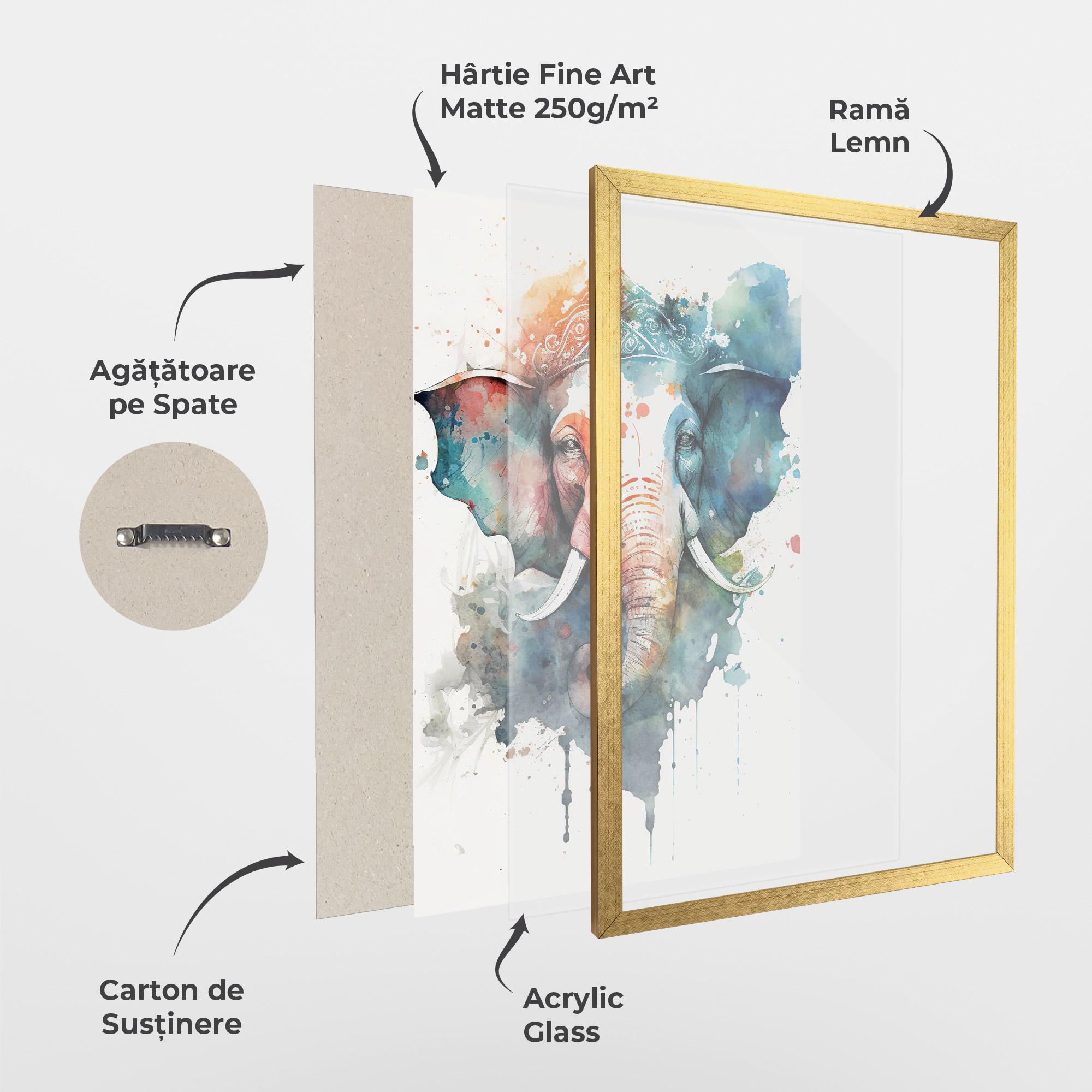 Poster Înrămat Ganesha Chaturthi mockup 1