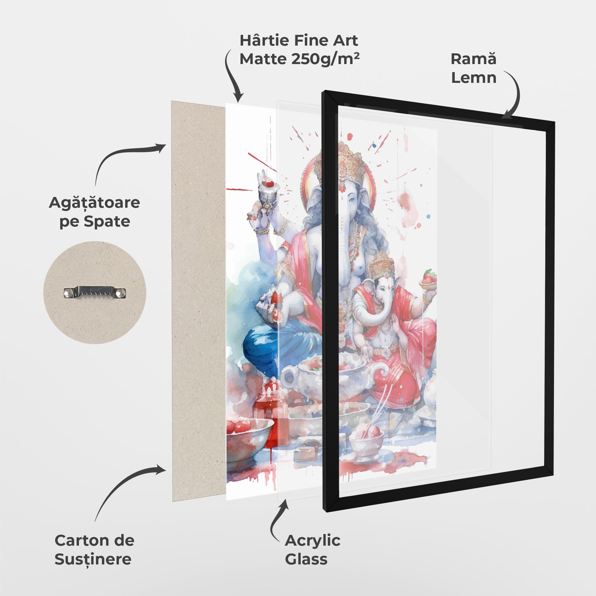 Poster Înrămat Durga Puja Festival mockup 1