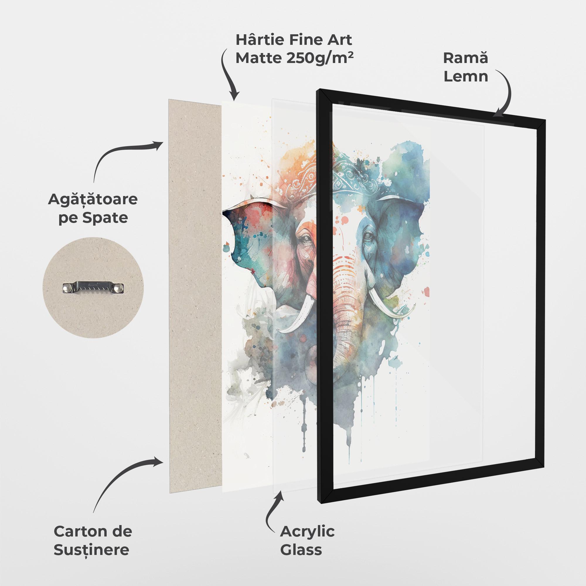 Poster Înrămat Ganesha Chaturthi mockup 1