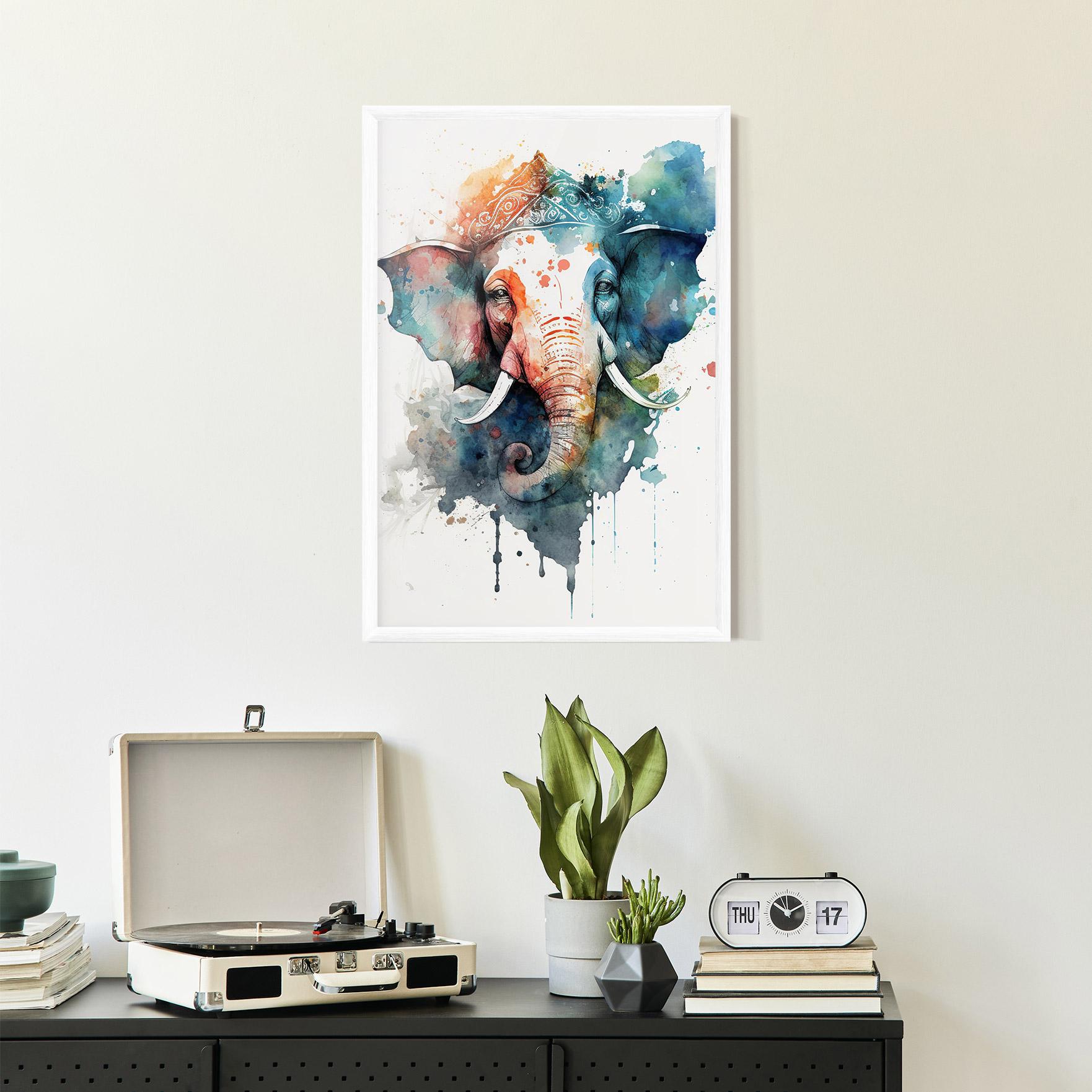 Poster Înrămat Ganesha Chaturthi mockup 2