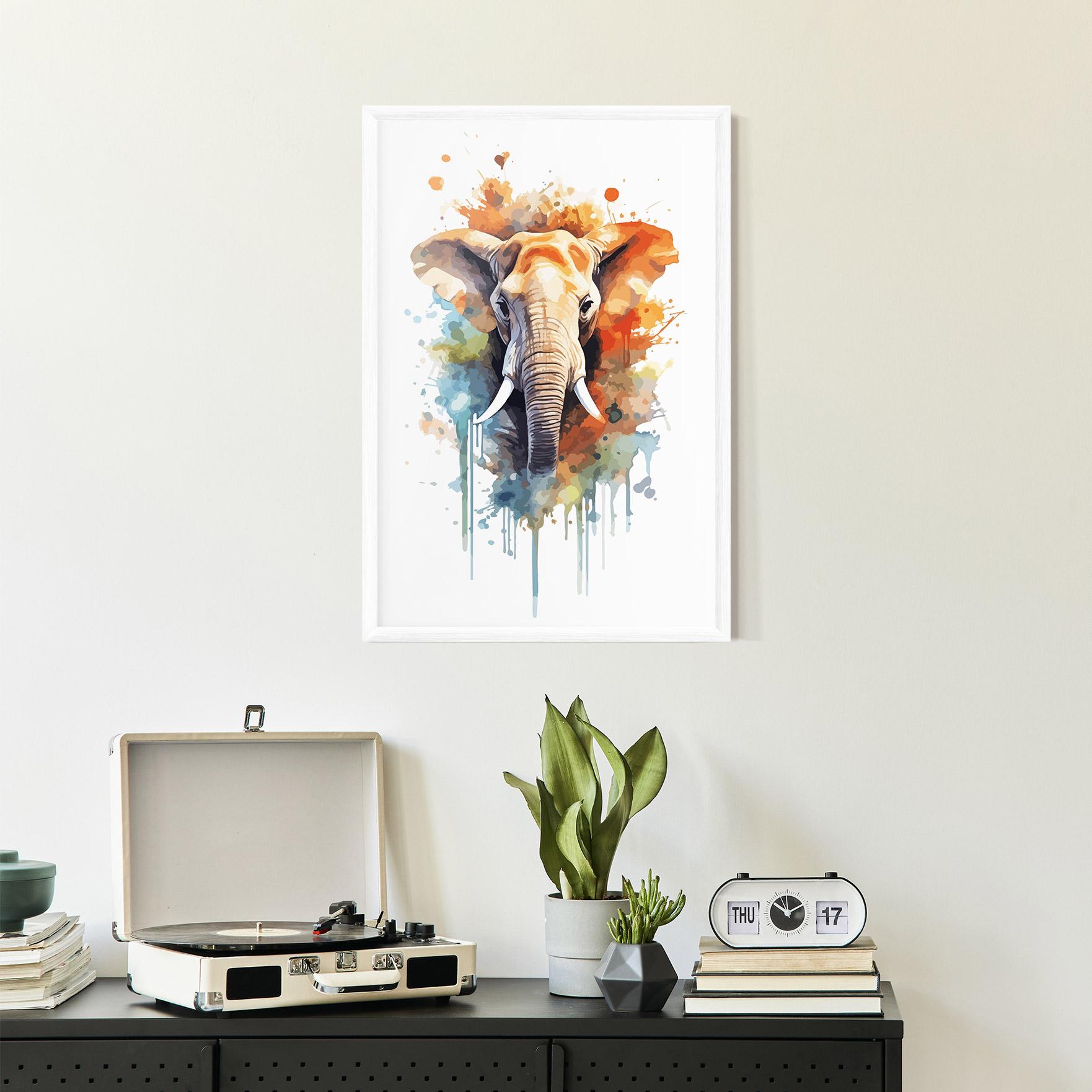 Poster Înrămat Safari Animal Art mockup 2