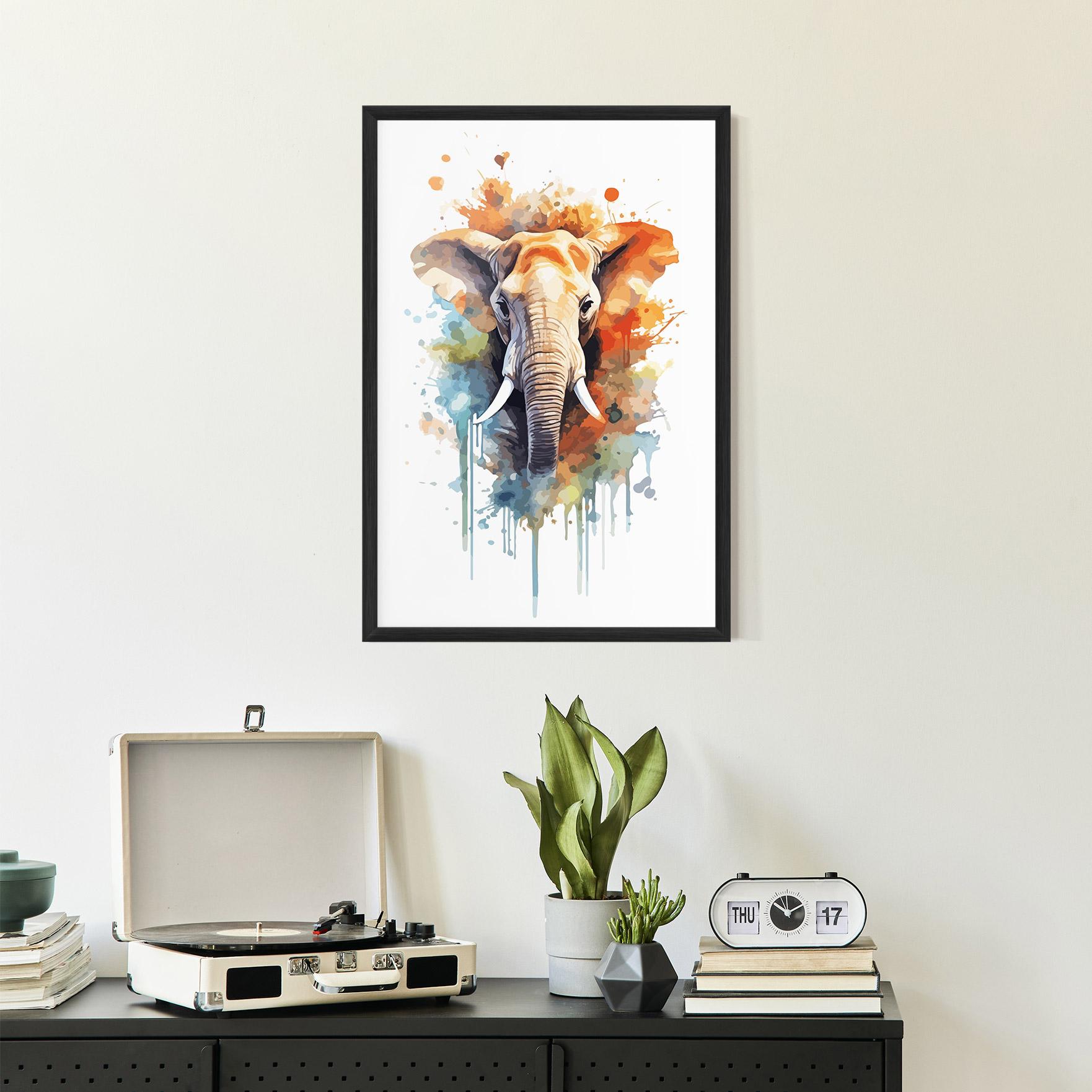 Poster Înrămat Safari Animal Art mockup 2