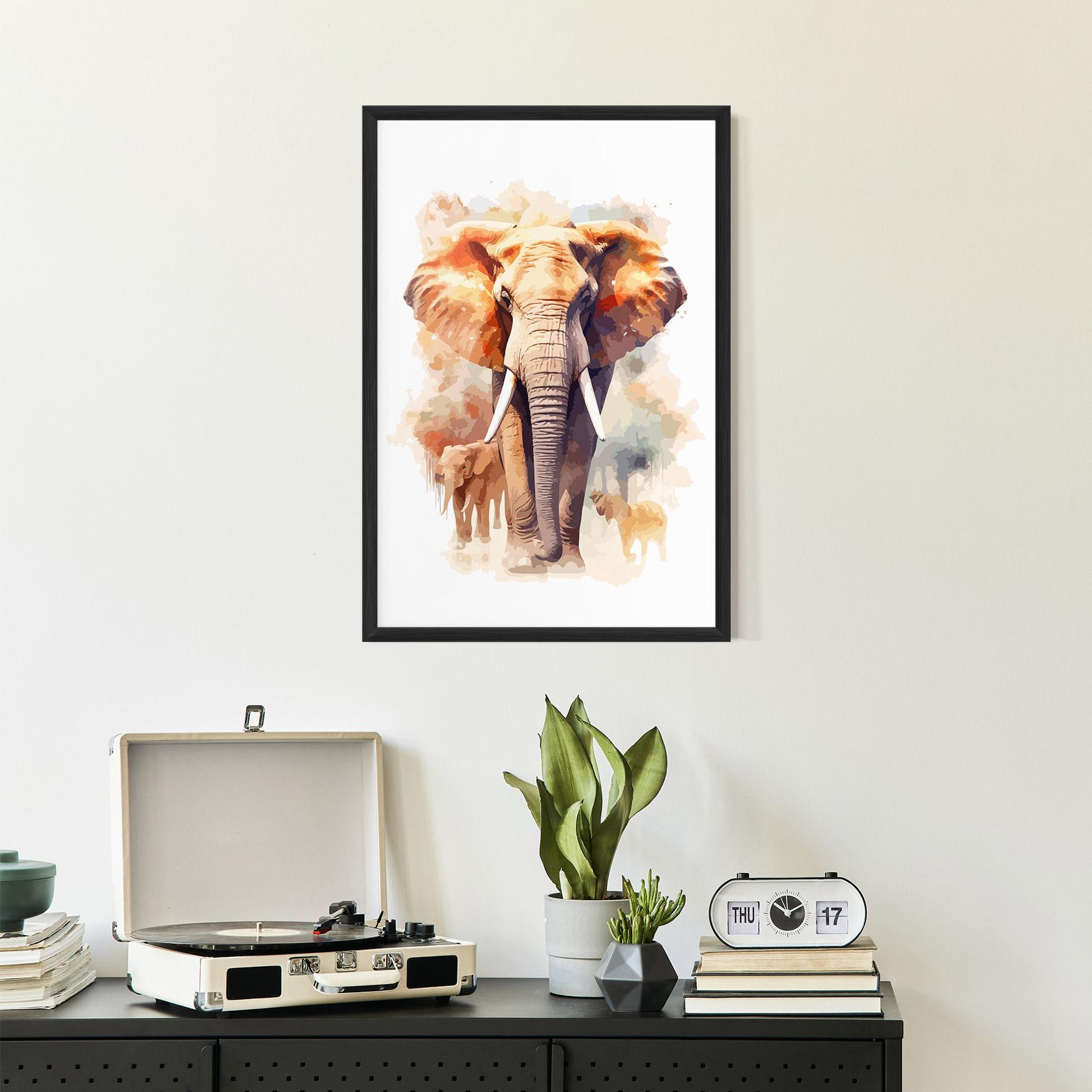 Poster Înrămat Safari Animal mockup 2