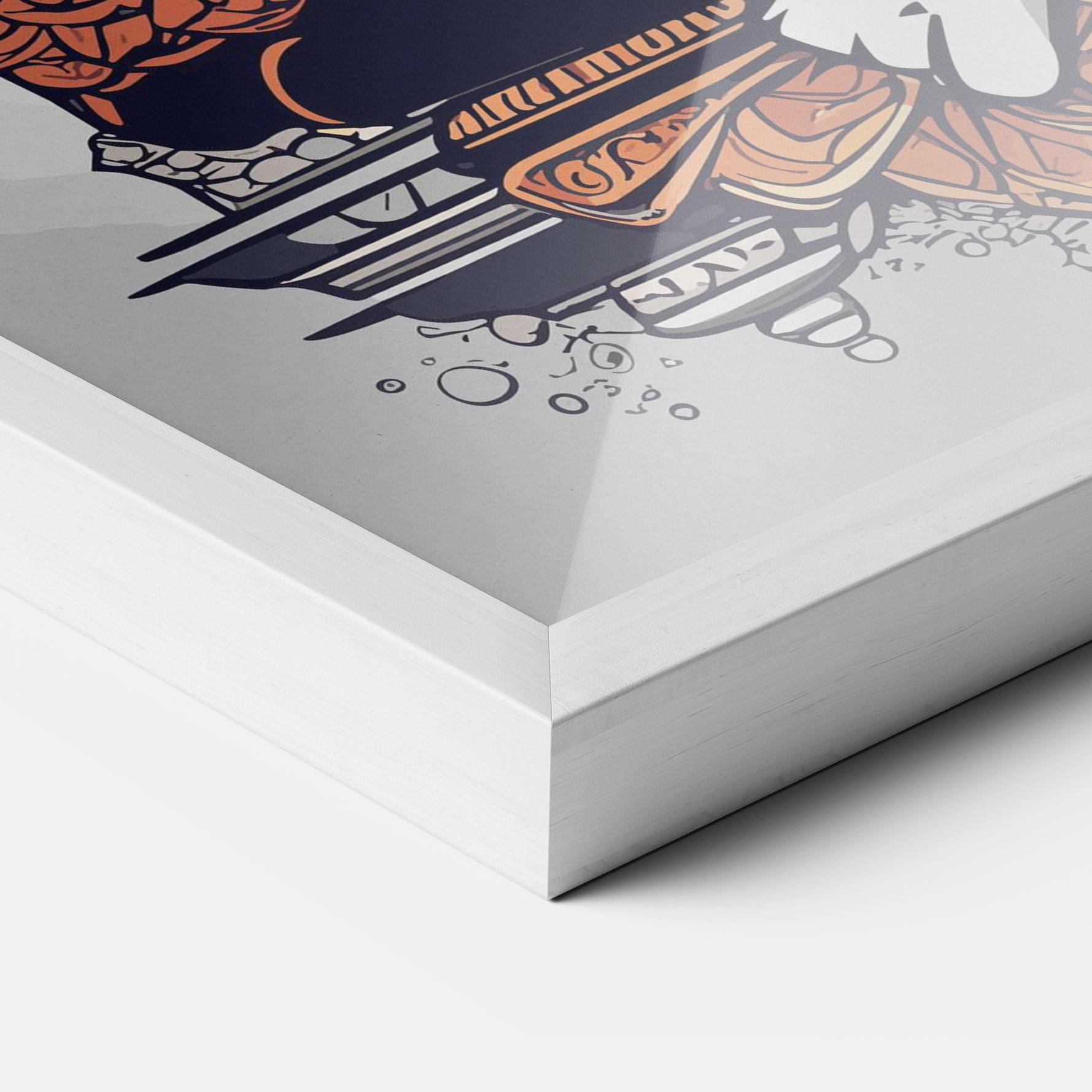 Poster Înrămat Chaturthi Grey mockup 3