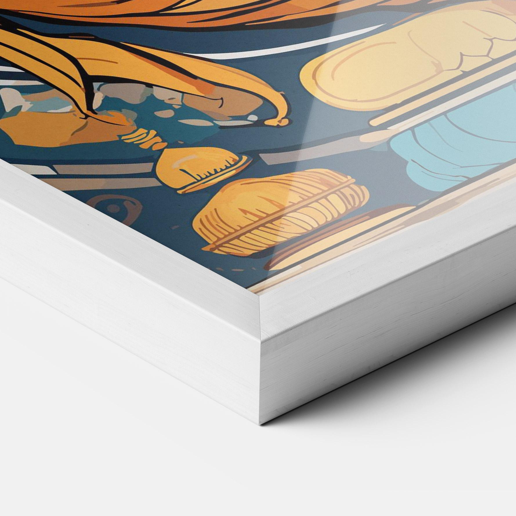 Poster Înrămat Gold Ganpati mockup 3