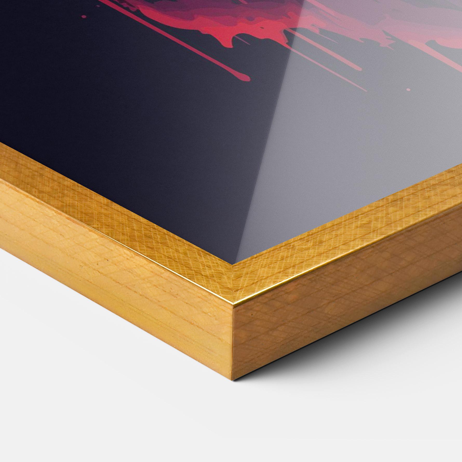 Poster Înrămat Blue Red Elephant mockup 3