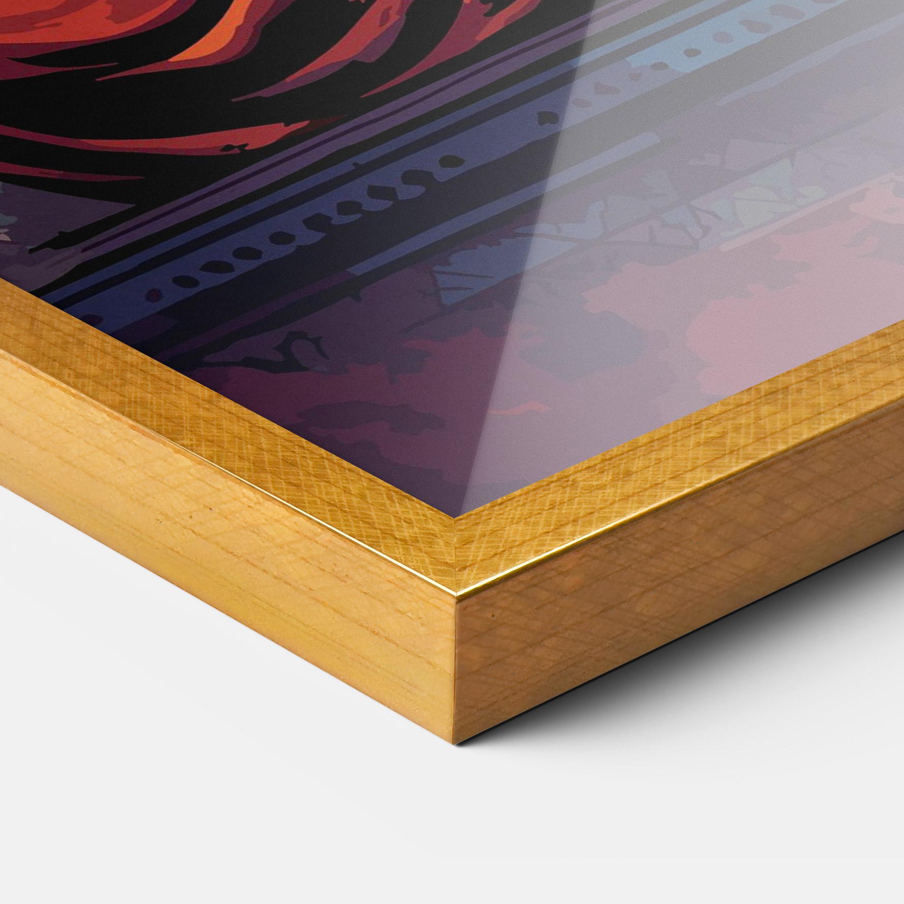 Poster Înrămat Ganesh Colorful mockup 3