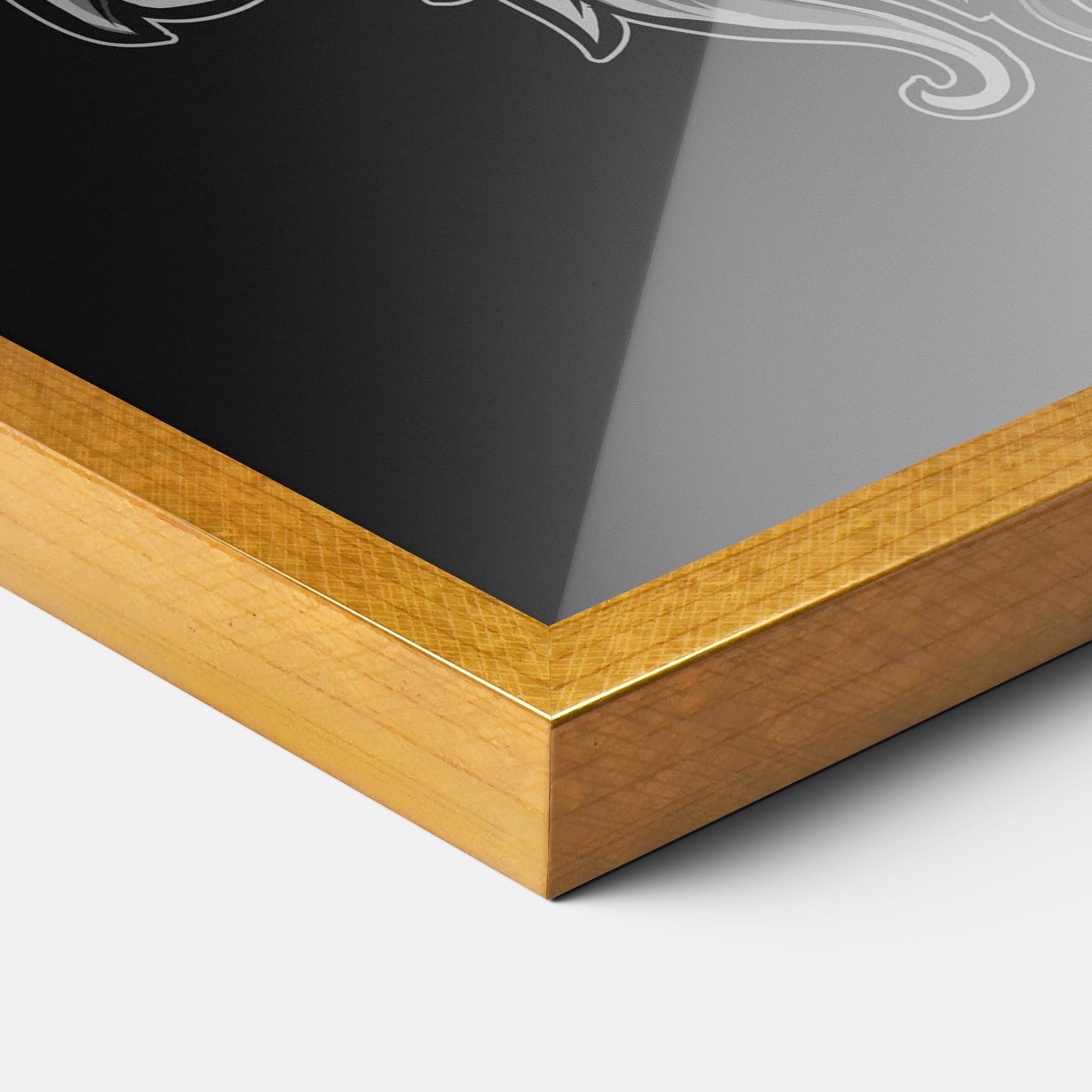 Poster Înrămat Grey Elephant Head mockup 3