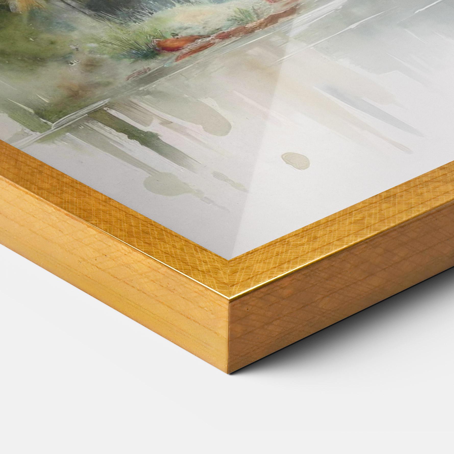 Poster Înrămat Wild Watercolor Elephant mockup 3